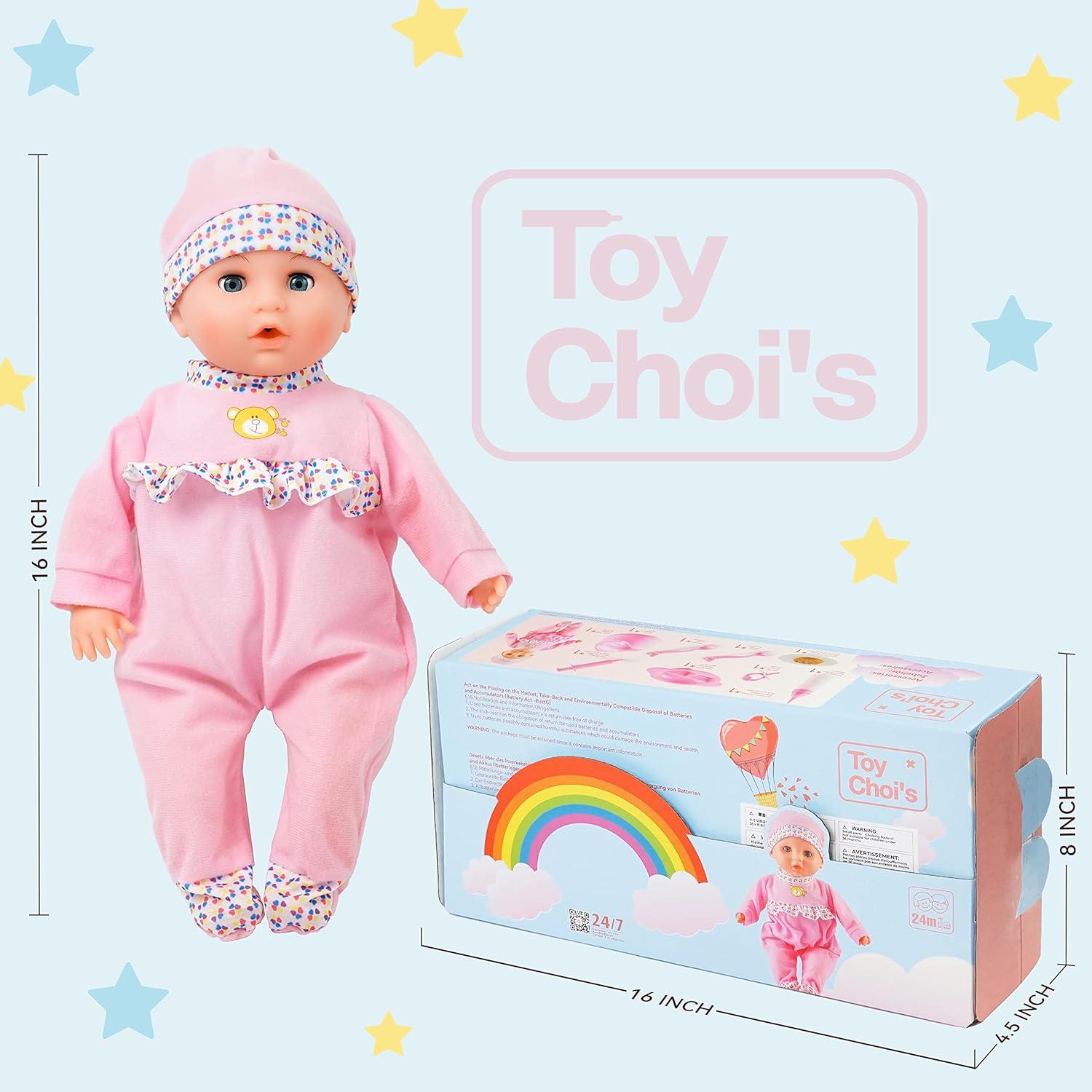 Muñeca Interactiva Rosa Toy Choi 40 cm con Accesorios