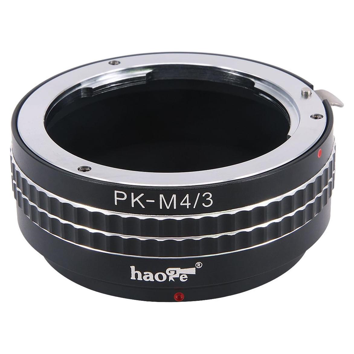Adaptador de Lente Manual Haoge PK a Micro Cuatro Tercios MFT