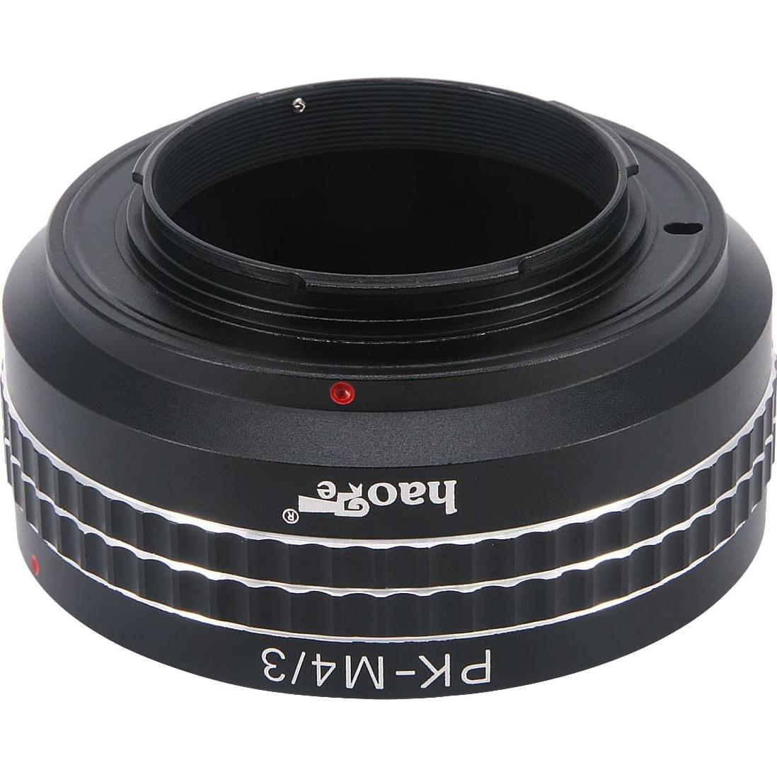 Adaptador de Lente Manual Haoge PK a Micro Cuatro Tercios MFT