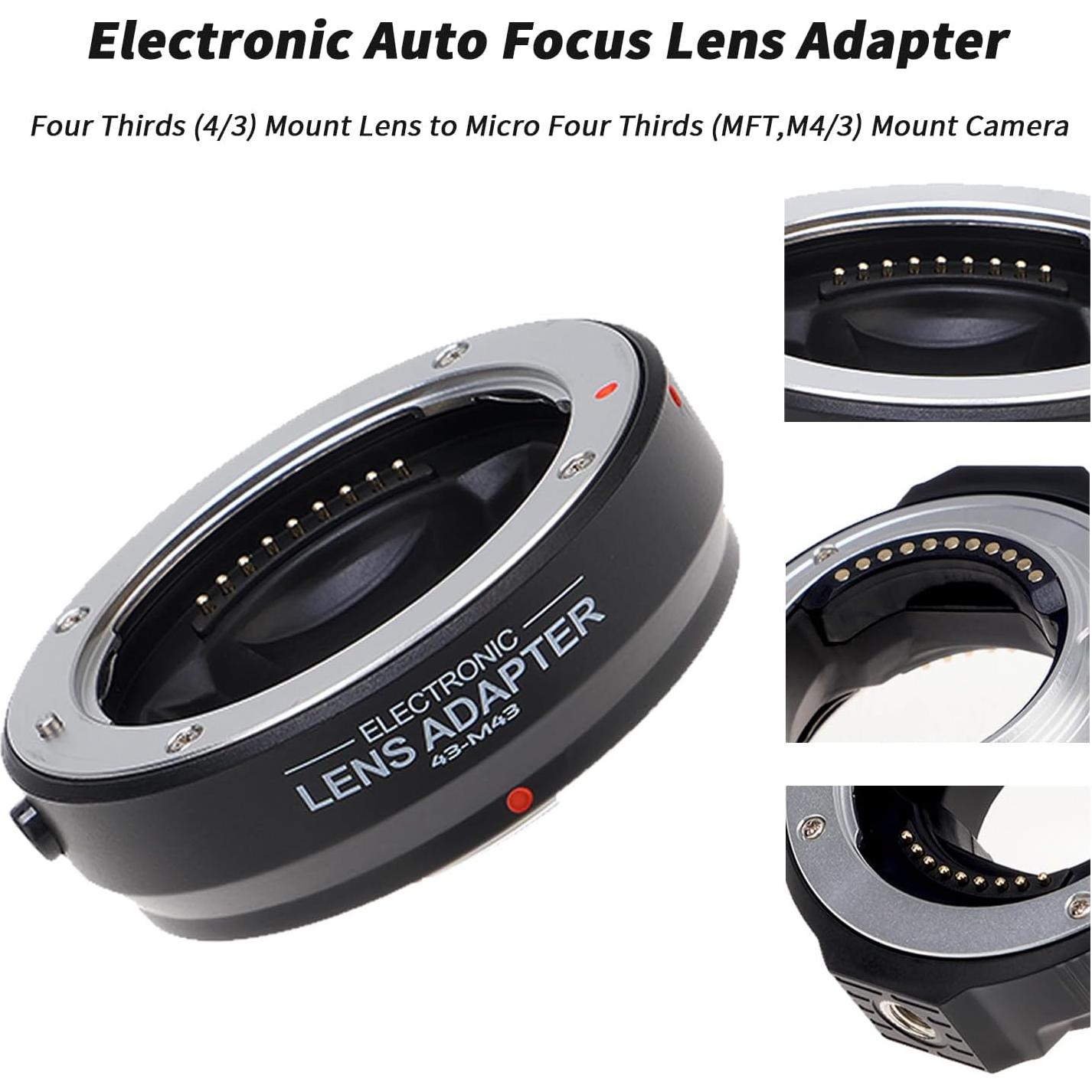 Adaptador de lente Fotga AF para 4/3 a Micro 4/3 Olympus Panasonic