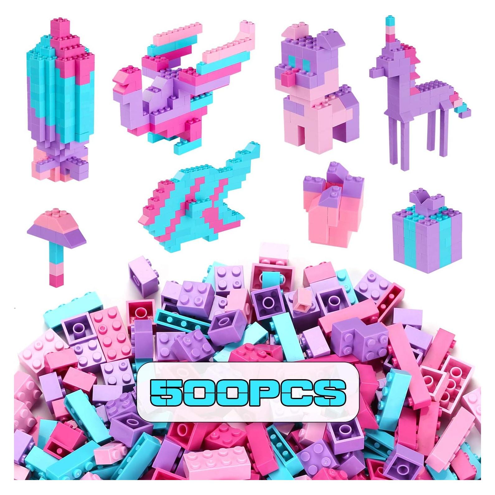 Juego de Ladrillos de Construcción Reenwee 500 Piezas Colores