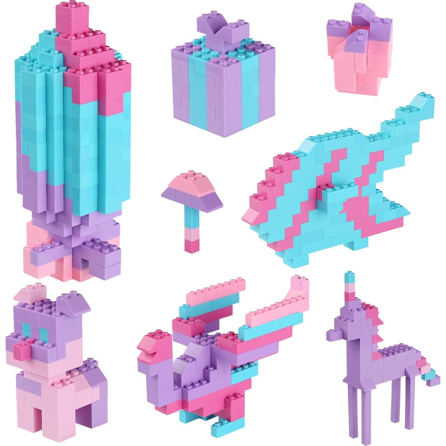 Juego de Ladrillos de Construcción Reenwee 500 Piezas Colores