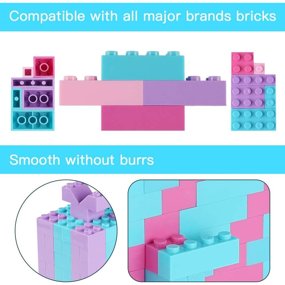 Juego de Ladrillos de Construcción Reenwee 500 Piezas Colores