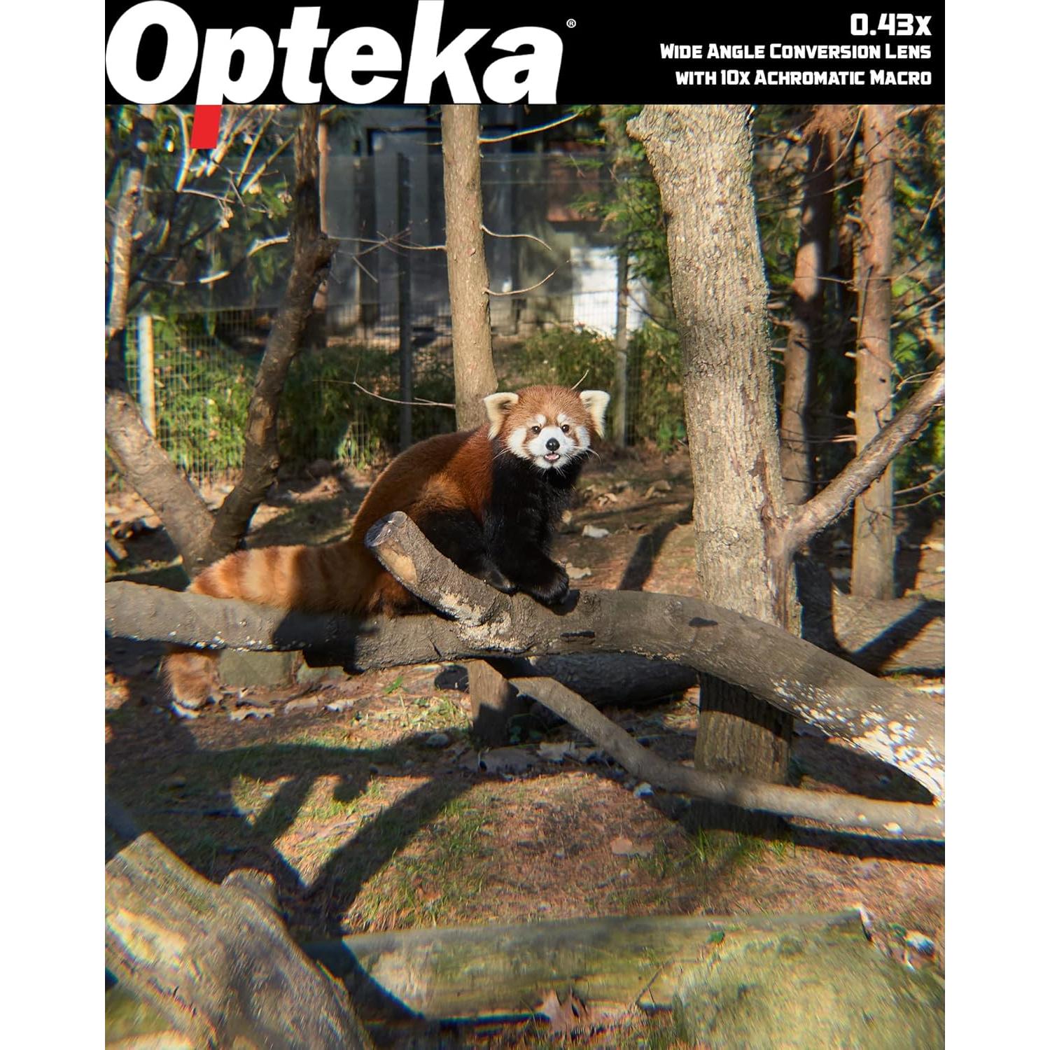 Lente Gran Angular 0.43x Opteka para Cámaras 52mm