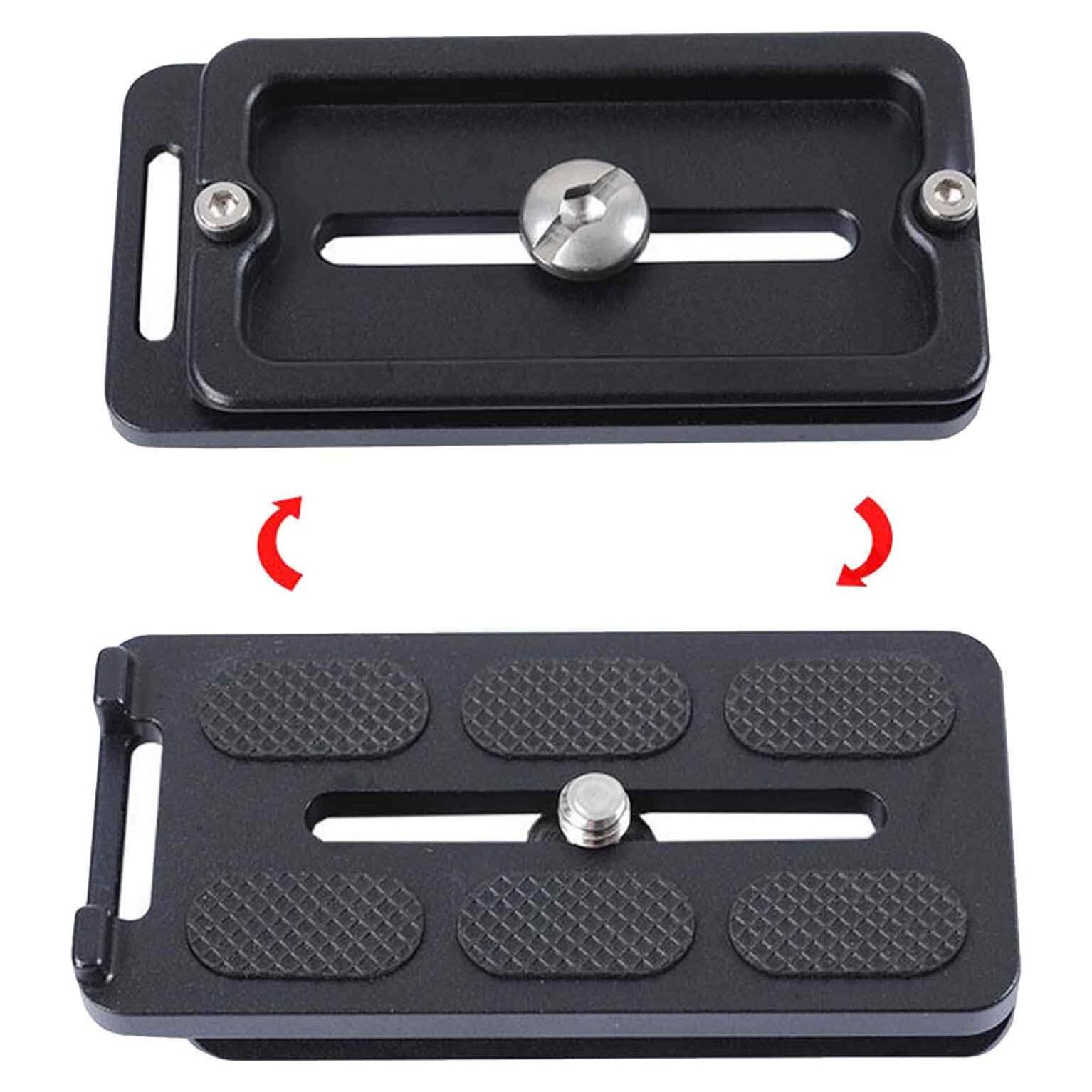 Placa de Liberación Rápida iShoot QS-80 Metal 80mm Arca-Swiss