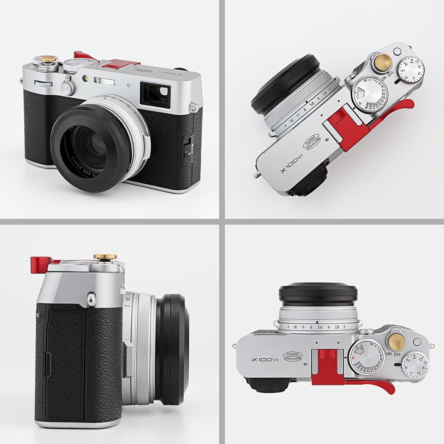 Capucha de Lente Haoge LH-X51B + Anillo Adaptador para Fujifilm X100V/X100VI