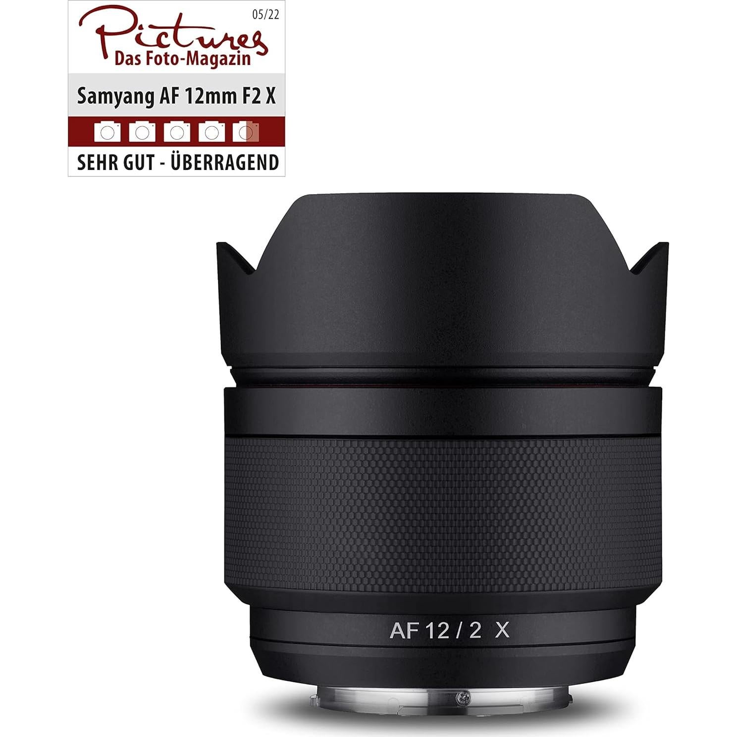 Lente Samyang AF 12mm F2.0 Autofocus para Fuji X-Mount