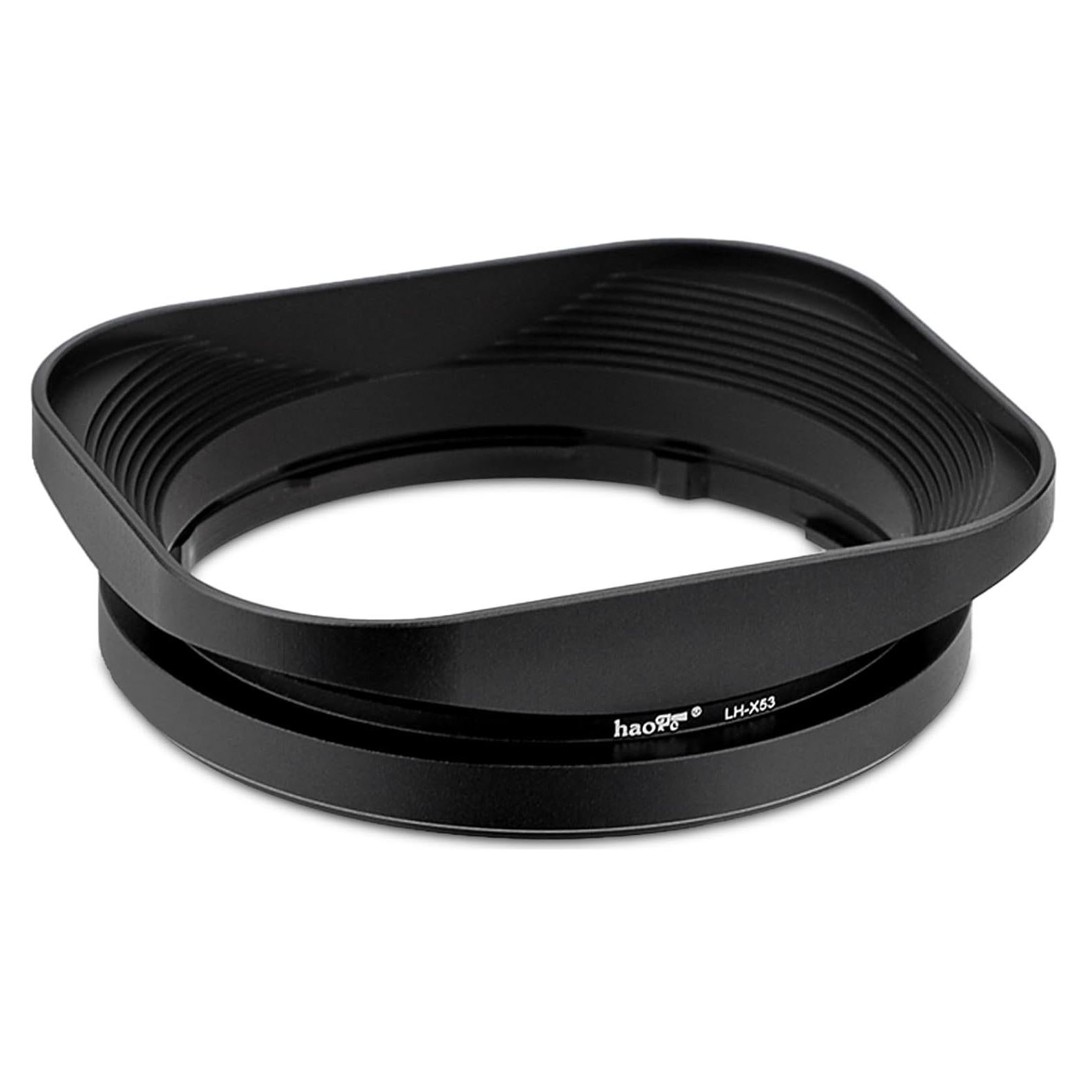 Capucha de Lente Metálica Cuadrada Haoge LH-X53 para Fujifilm