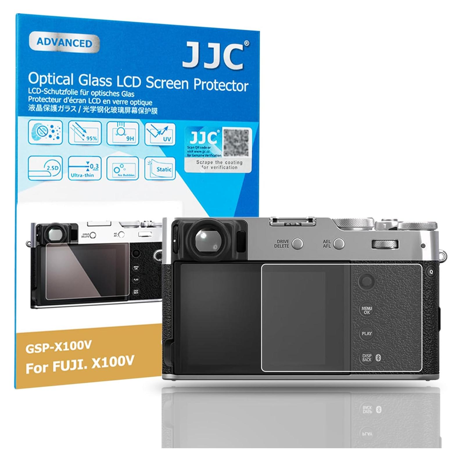 Protector de Pantalla de Vidrio Templado JJC para Fujifilm X100VI X-T4