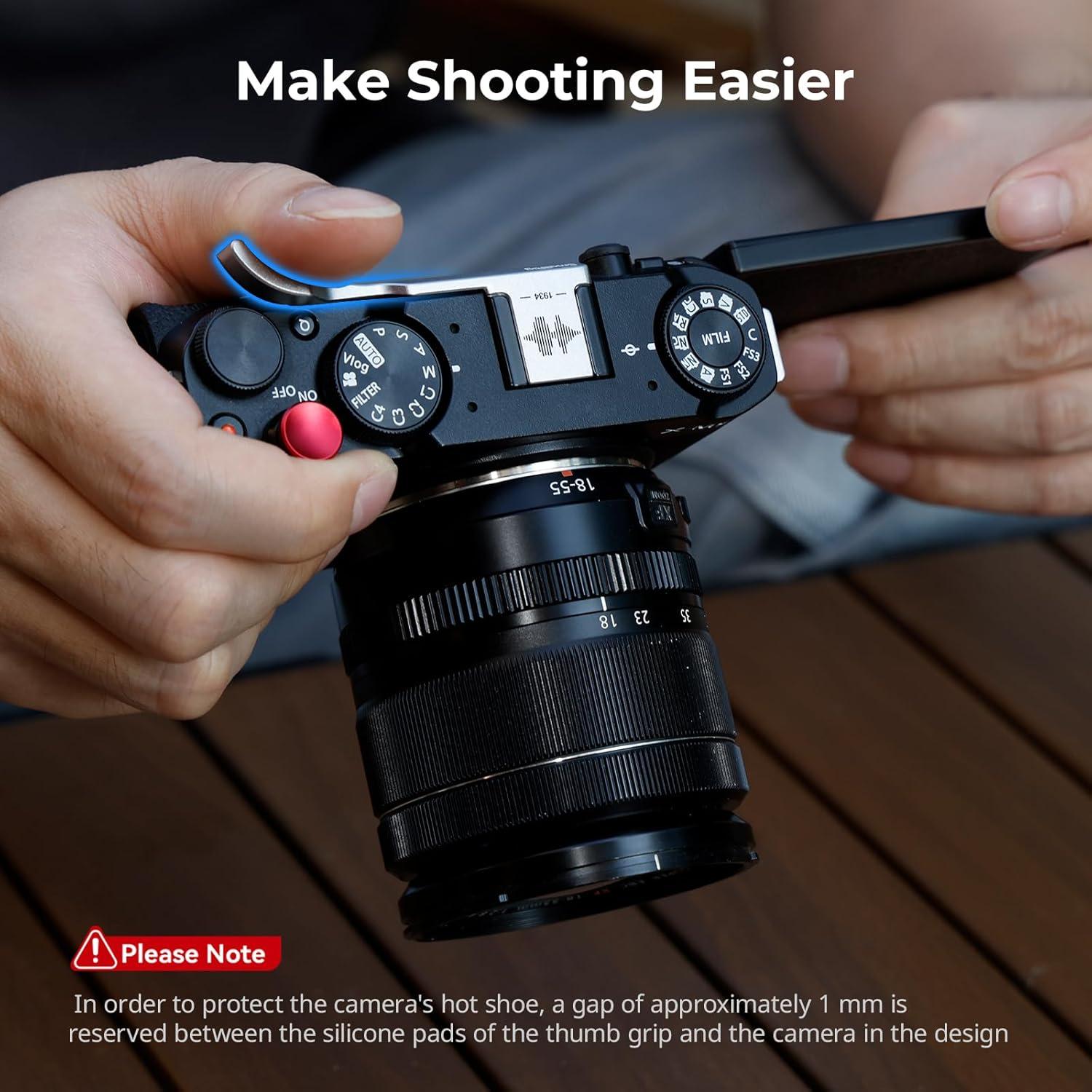 Empuñadura Pequeña SmallRig 4877 para FUJIFILM X-M5 Plata