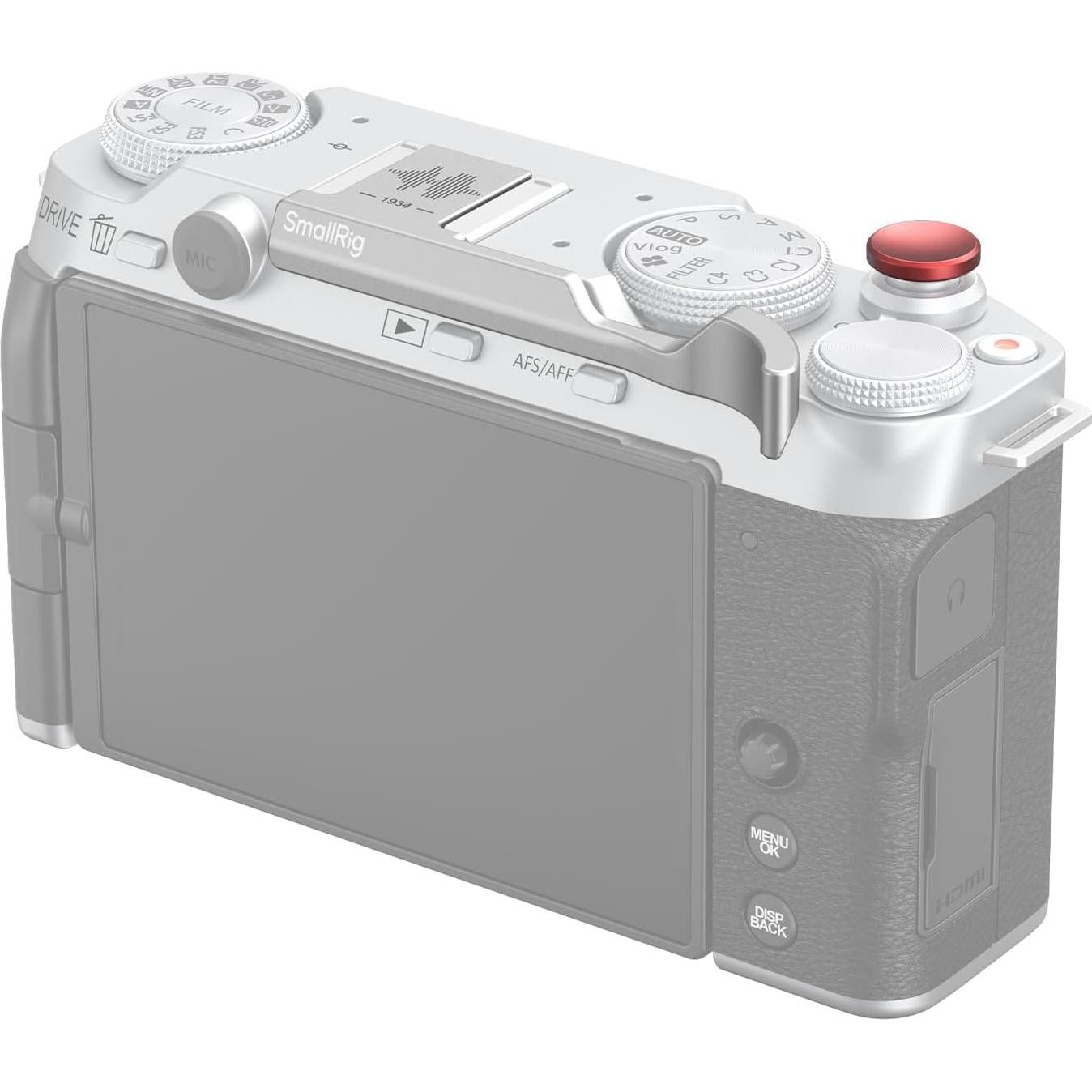 Empuñadura Pequeña SmallRig 4877 para FUJIFILM X-M5 Plata