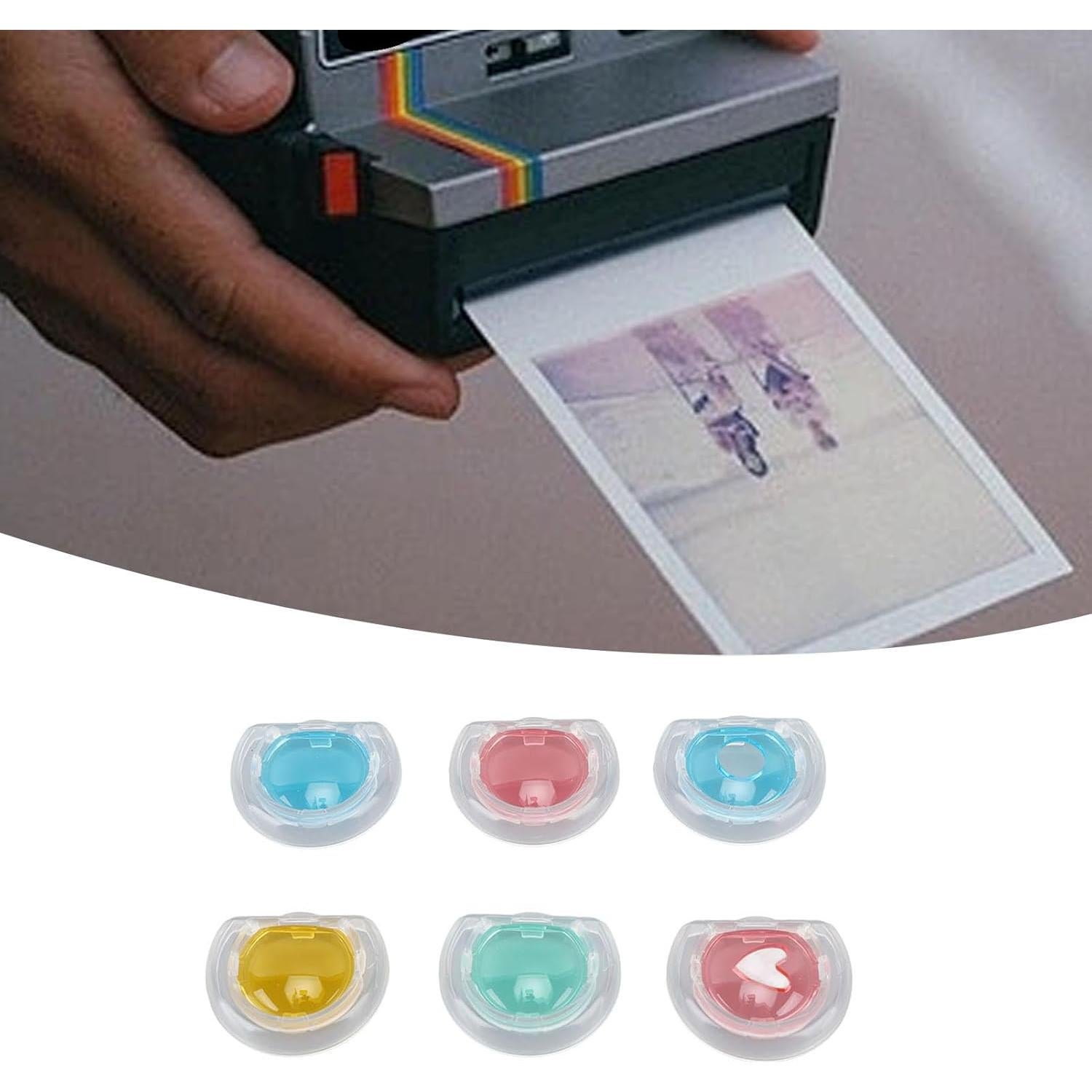 Filtro de lente para cámara Fujifilm Mini 12 - 6 piezas de colores