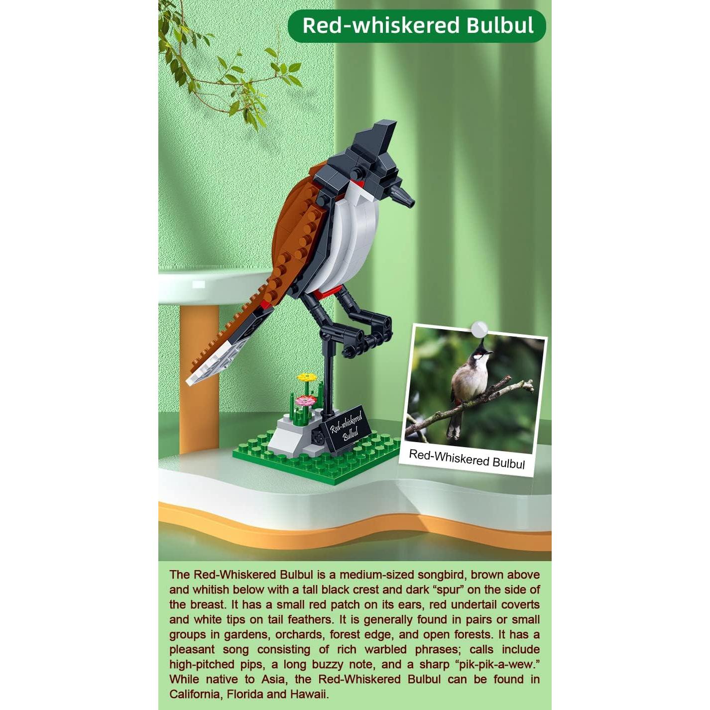 Apostrophe Games Birds Model Building Block Kit - 408 Pieces - Model for Kids and Adults