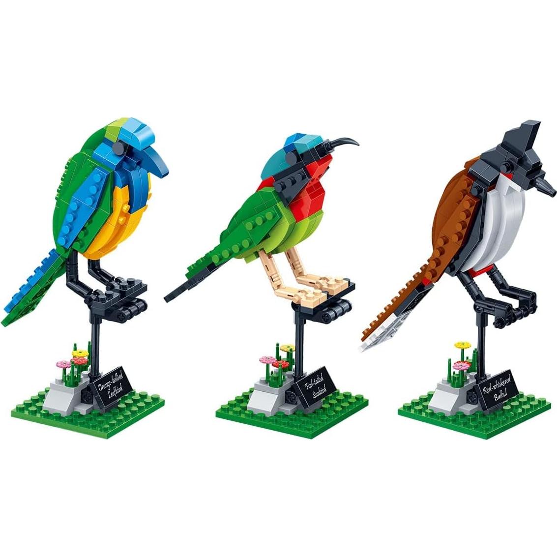 Apostrophe Games Birds Model Building Block Kit - 408 Pieces - Model for Kids and Adults