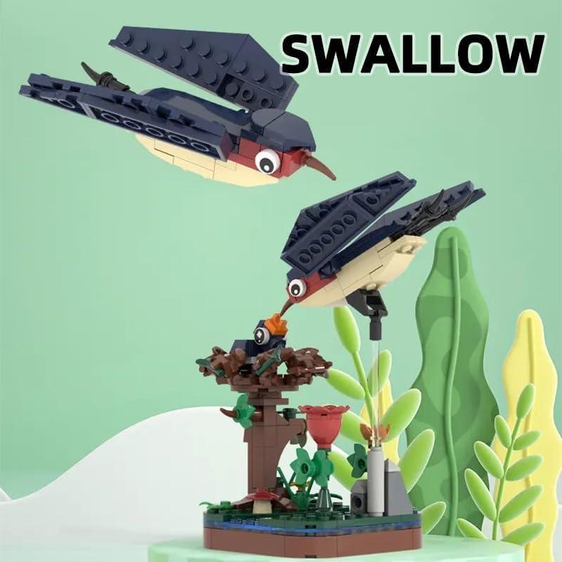 Bloques de Construcción Aves Apostrophe 876 Piezas 6 Modelos