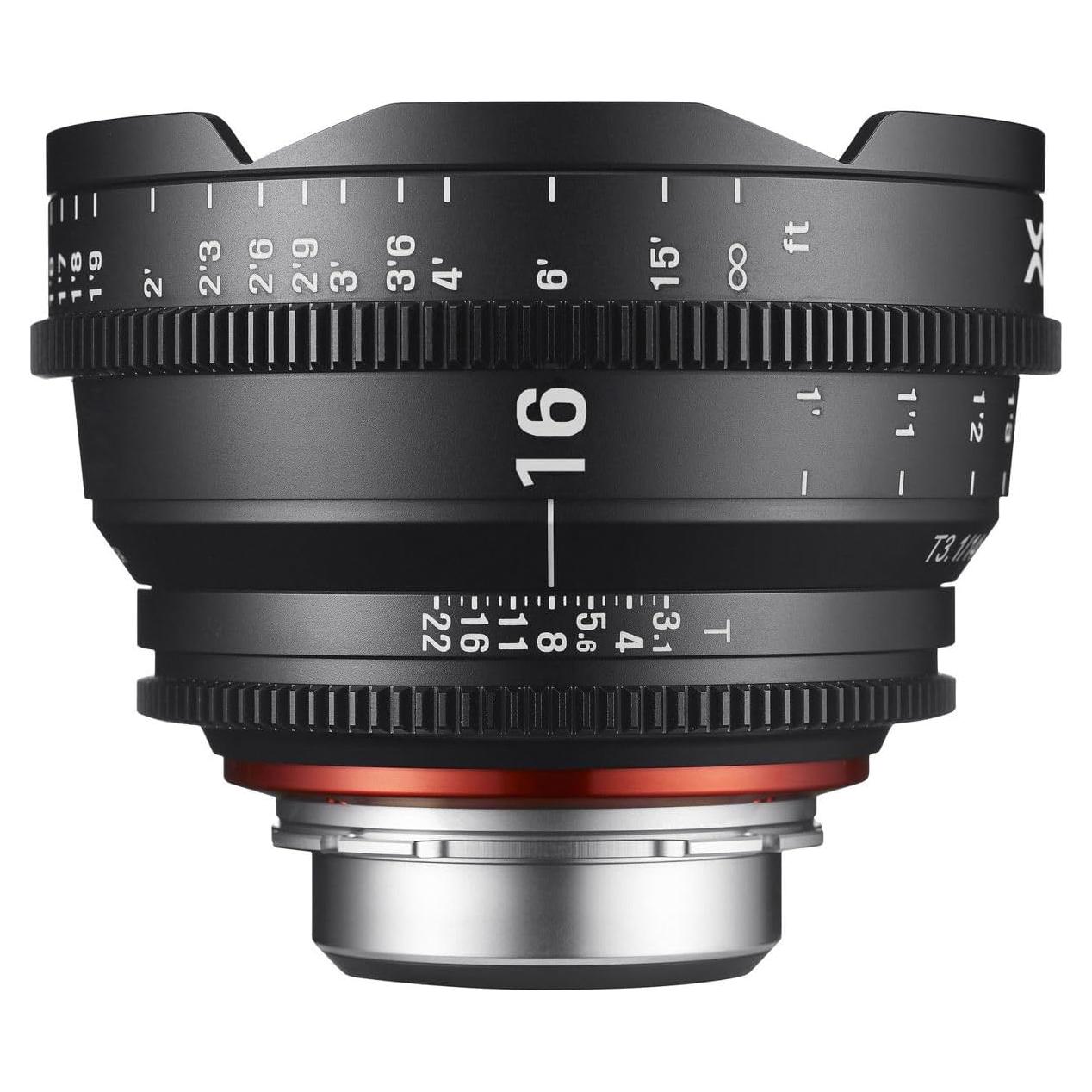 Lente de Cine Rokinon Xeen 16mm T2.6 para Canon EF