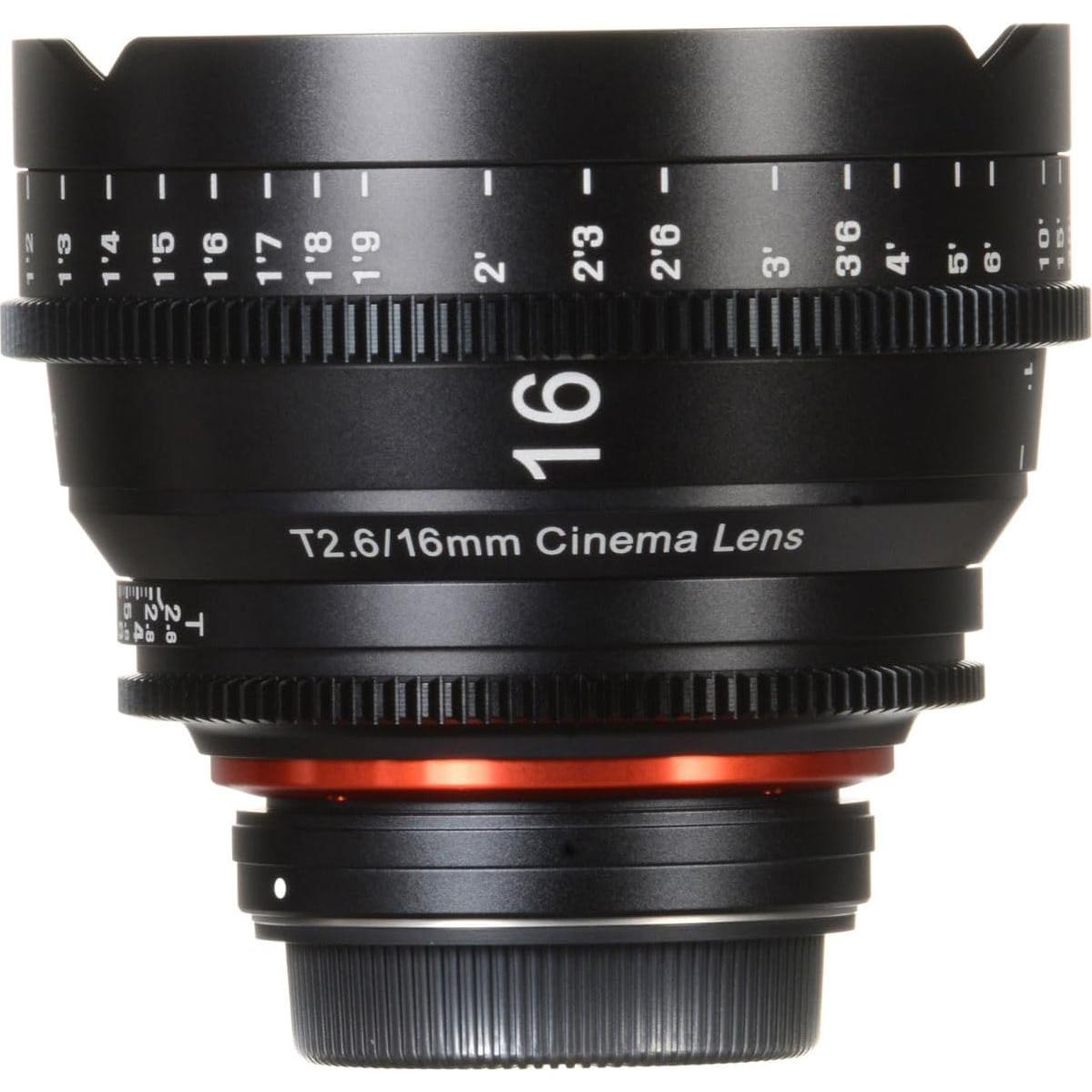 Lente de Cine Rokinon Xeen 16mm T2.6 para Canon EF