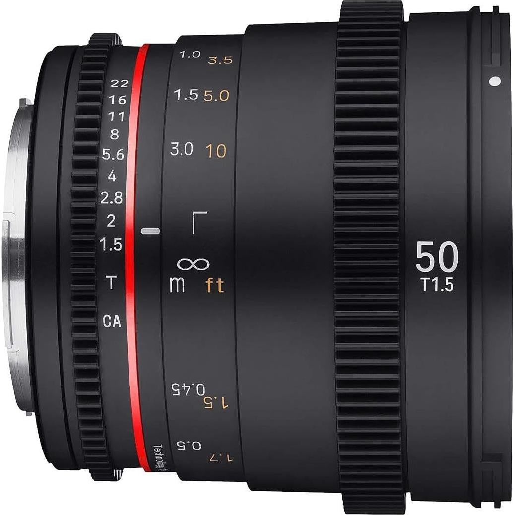 Lente Cine Rokinon 50mm T1.5 DSX para Sony E - 0.58 kg