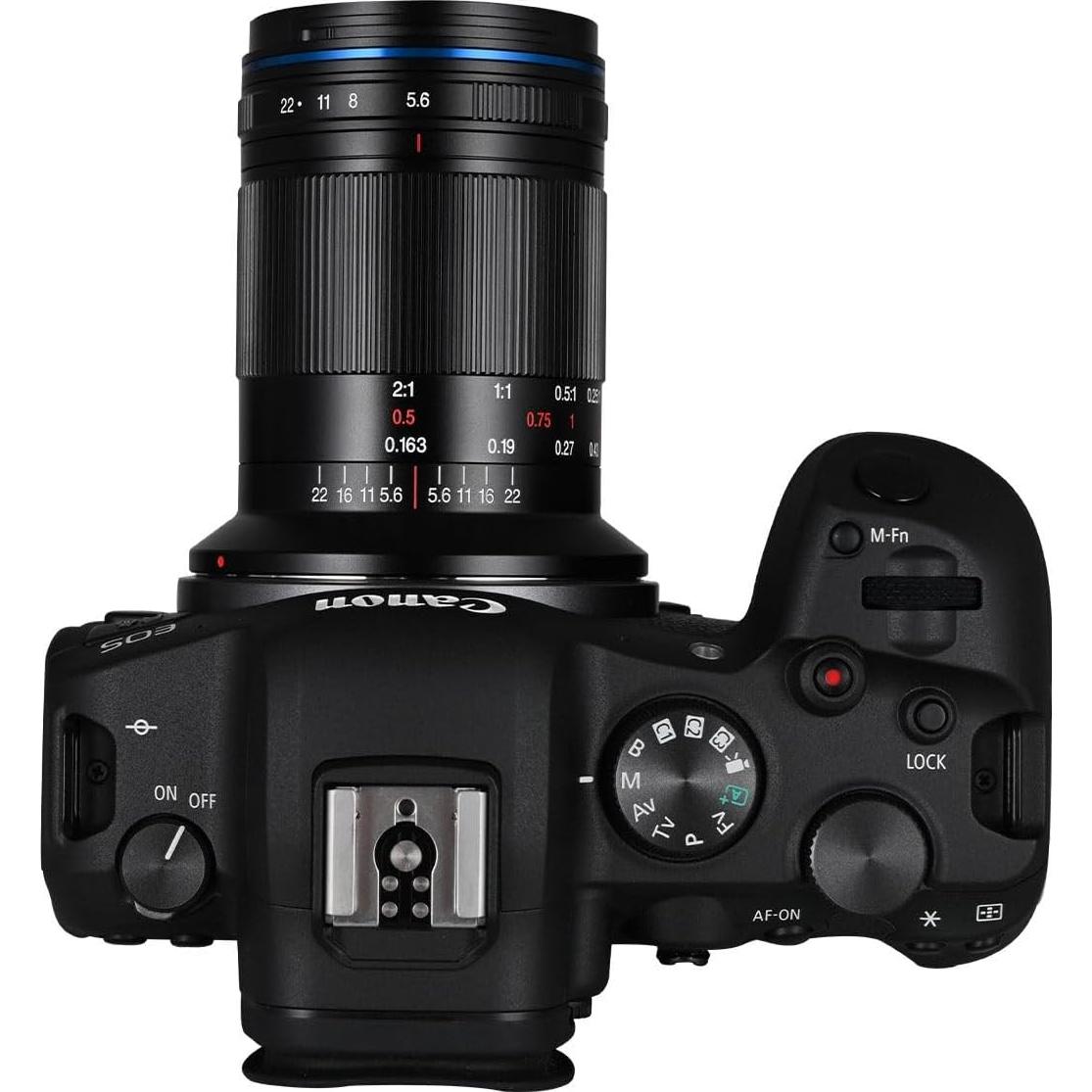 Lente Macro Laowa 85mm f/5.6 APO para Canon RF - 2x
