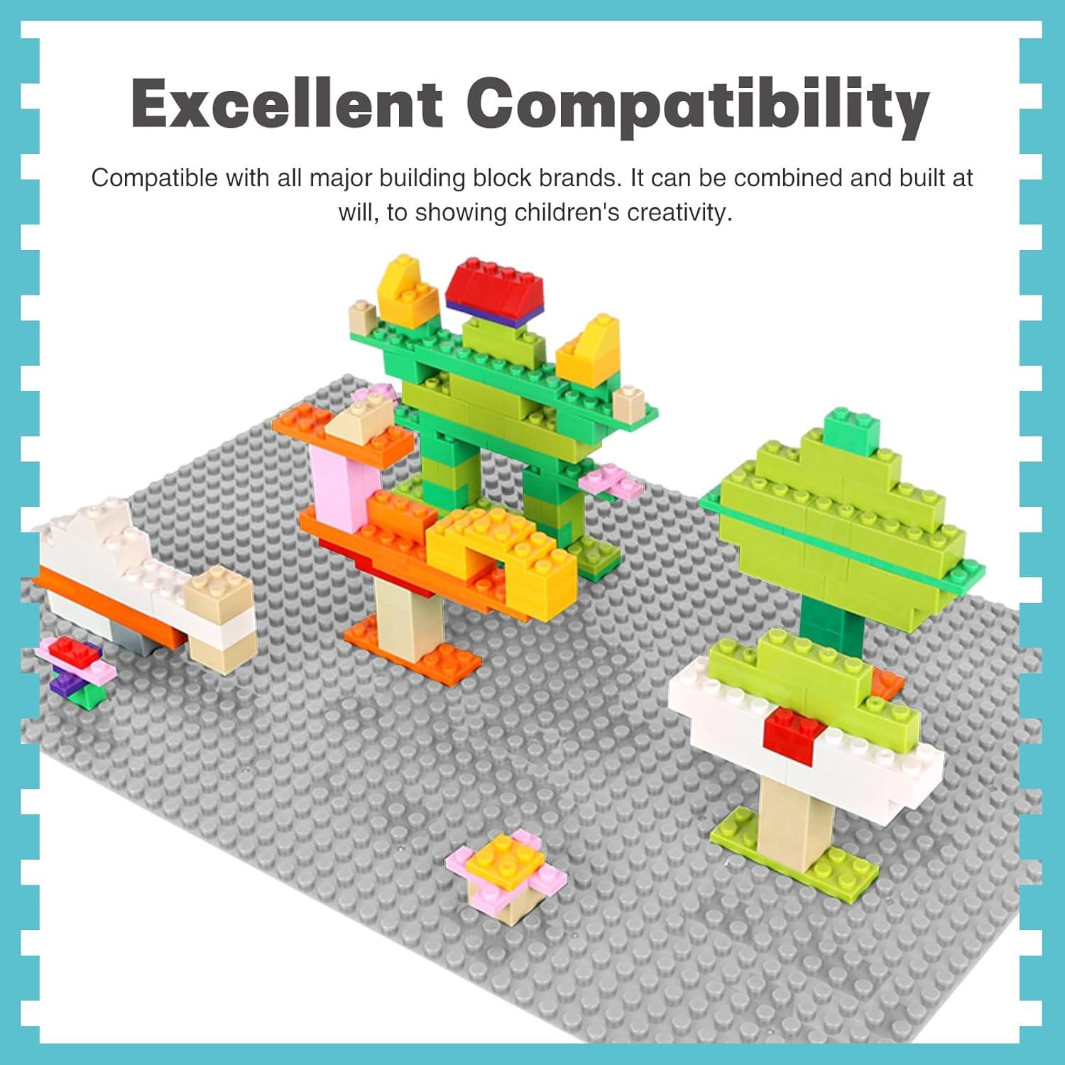 Base de Construcción Sawaruita 10x15 cm Gris y Verde x4