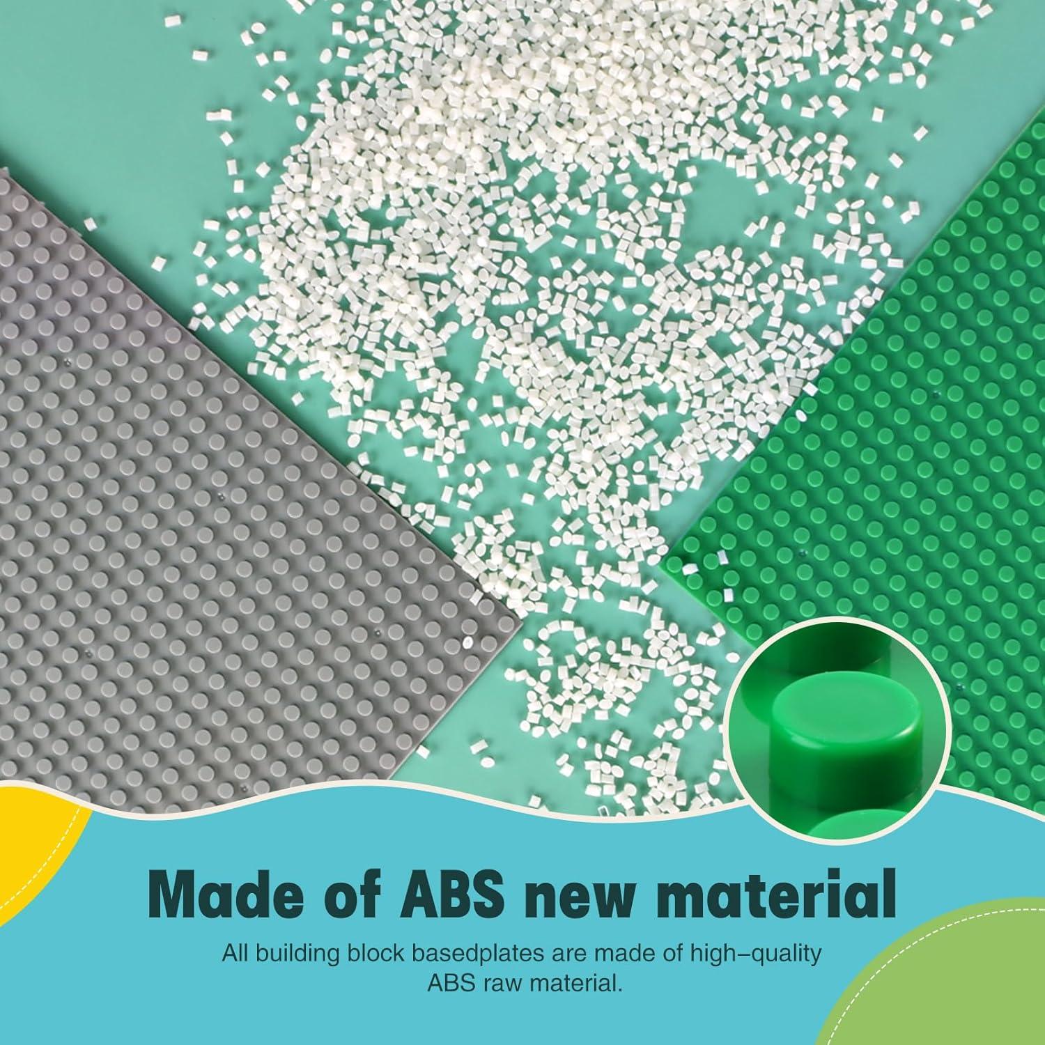 Base de Construcción Sawaruita 10x15 cm Gris y Verde x4