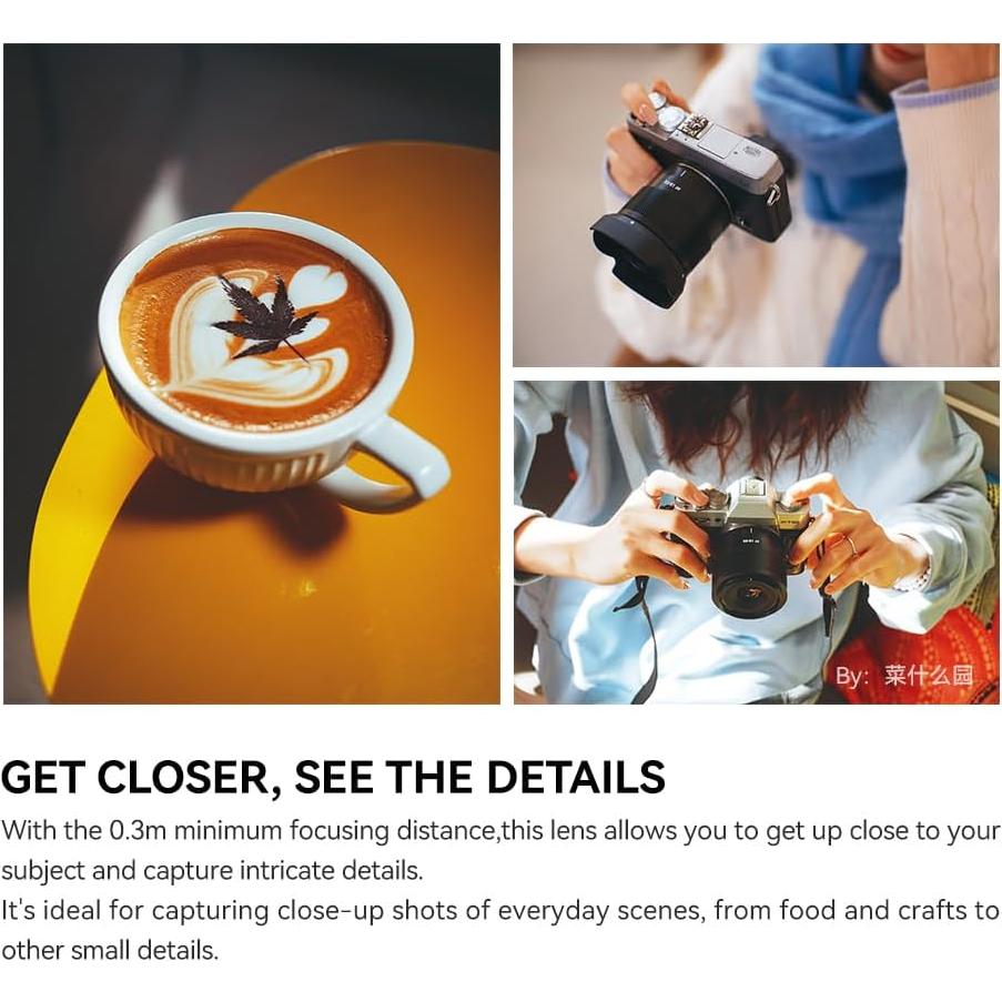 Lente Autofocus TTartisan 23mm F1.8 para Cámaras Fuji X