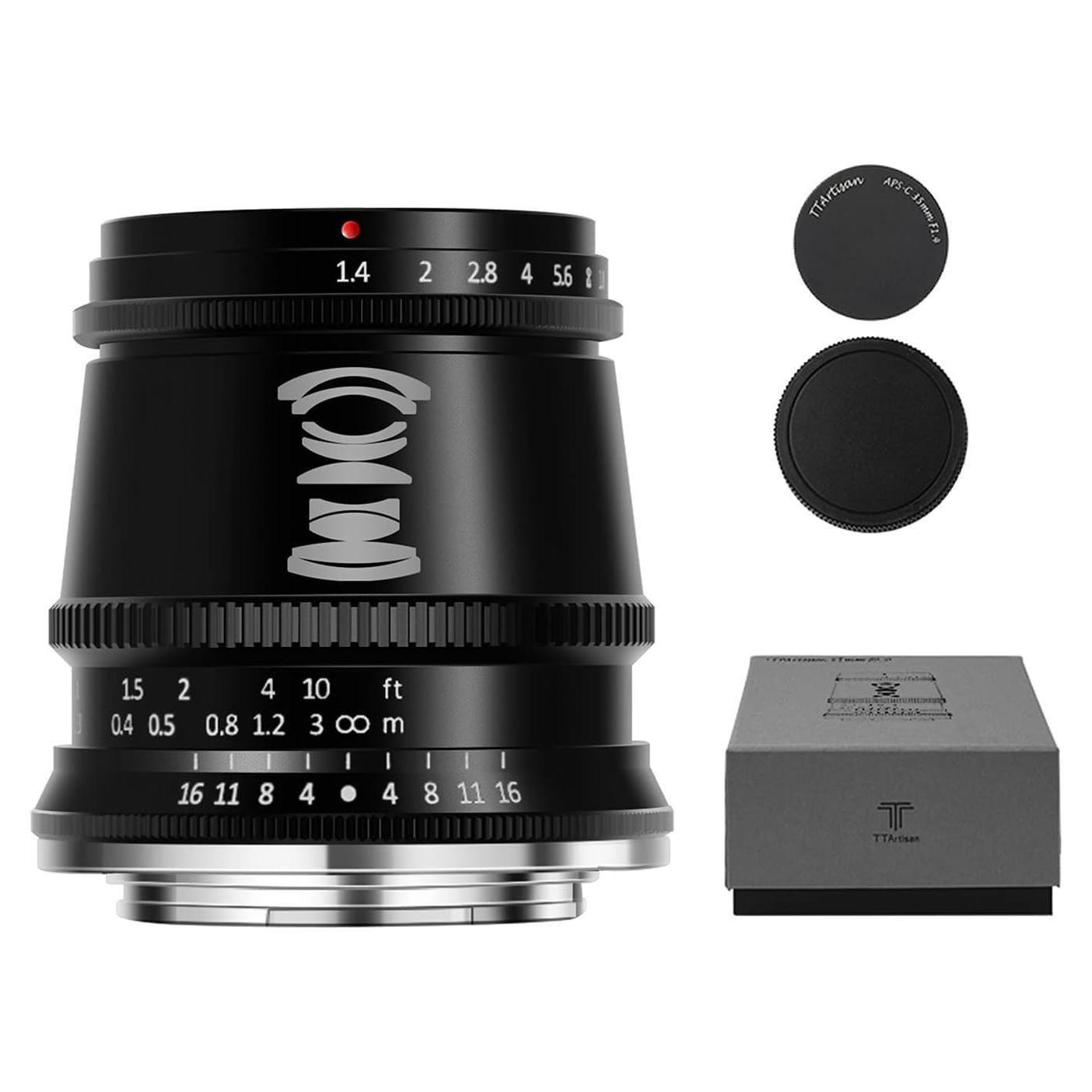 Lente TTArtisan 17mm F1.4 APS-C Enfoque Manual Fuji X