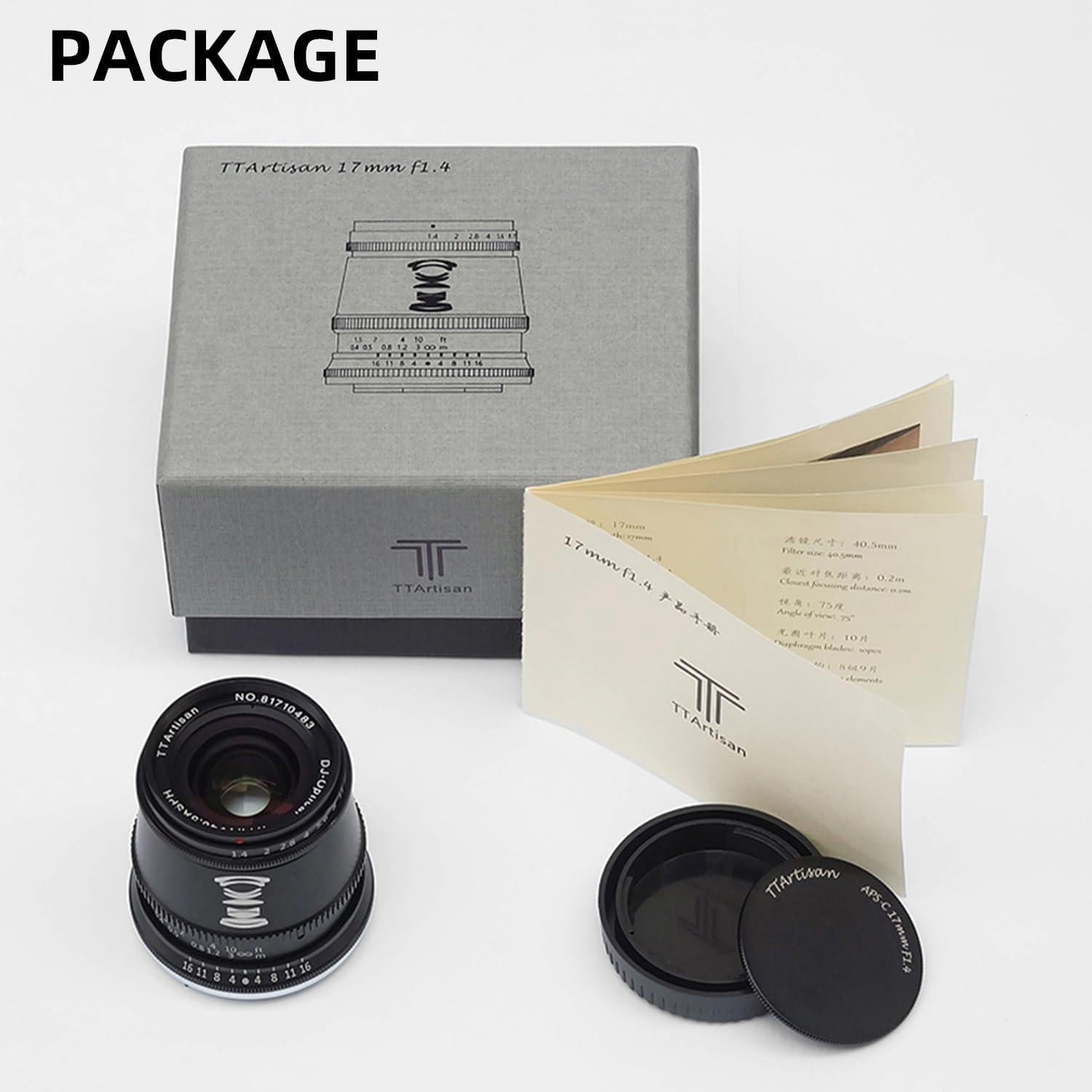 Lente TTArtisan 17mm F1.4 Gran Angular para Montura Fuji X