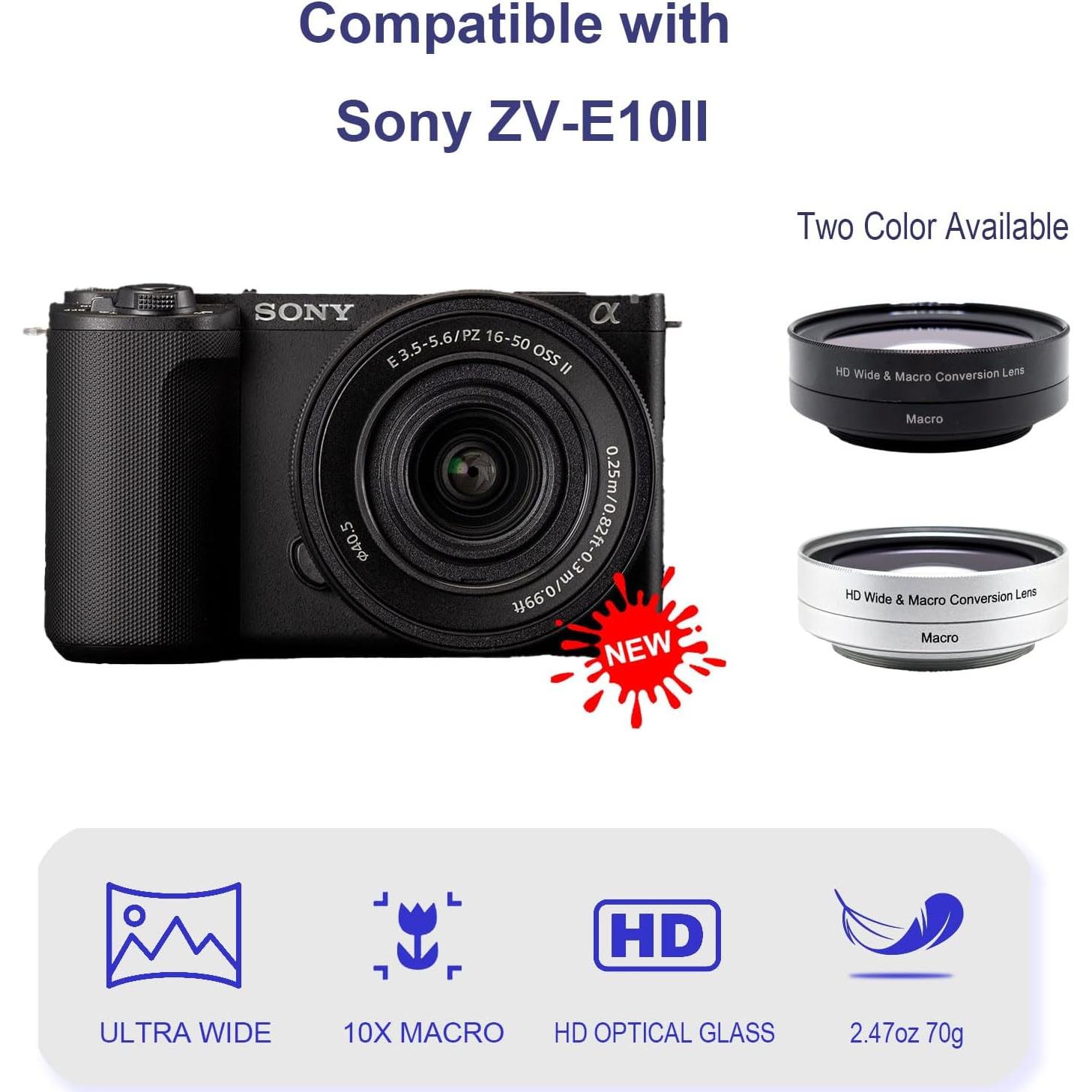 Lente Gran Angular y Macro FotoZ 40.5mm para Sony ZV-1F