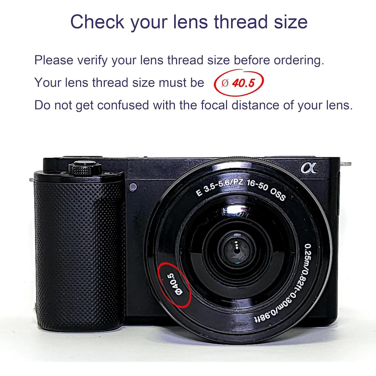 Lente Gran Angular y Macro FotoZ 40.5mm para Sony ZV-1F