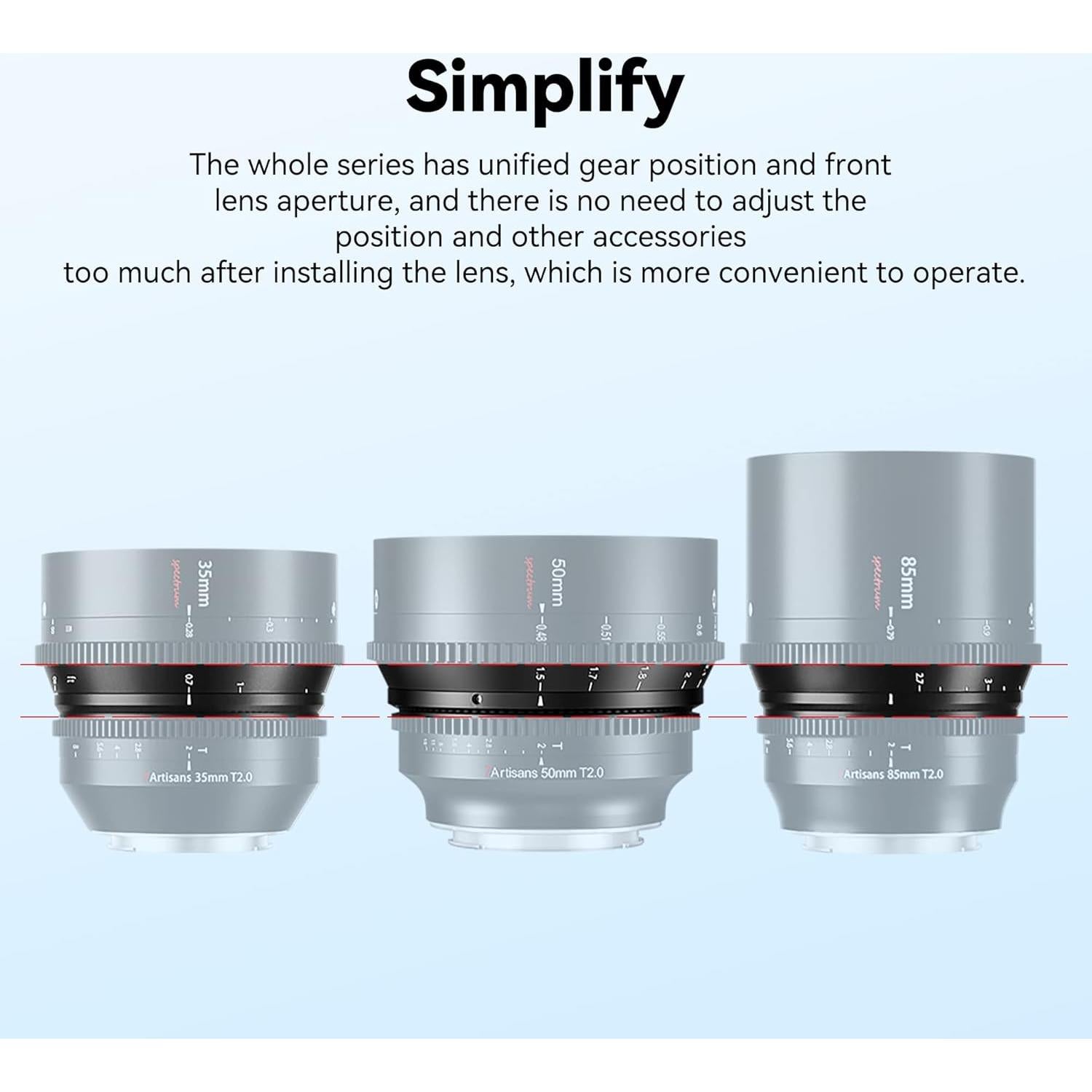 Lente Cine 85mm T2.0 7artisans L-Mount Enfoque Manual