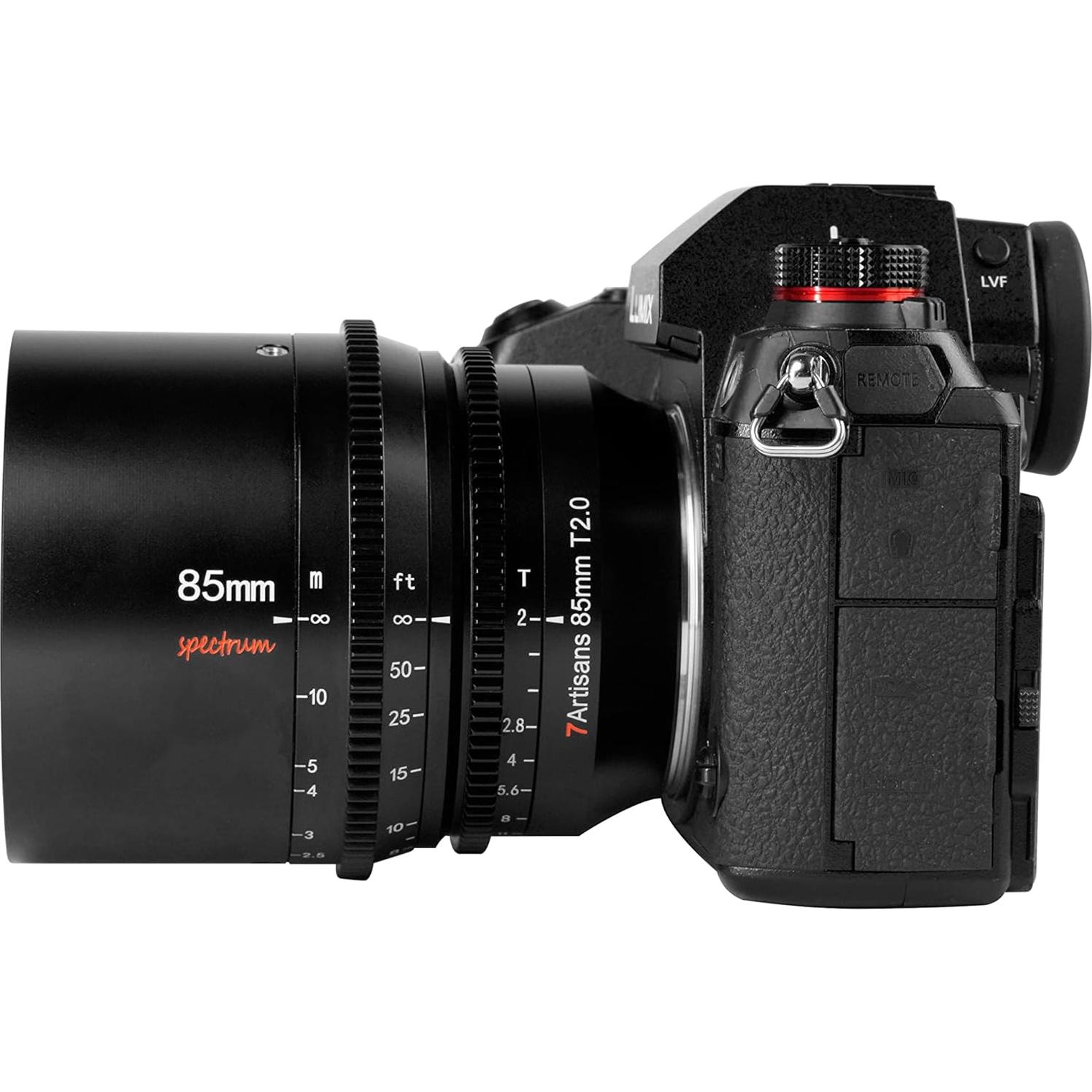 Lente Cine 85mm T2.0 7artisans L-Mount Enfoque Manual