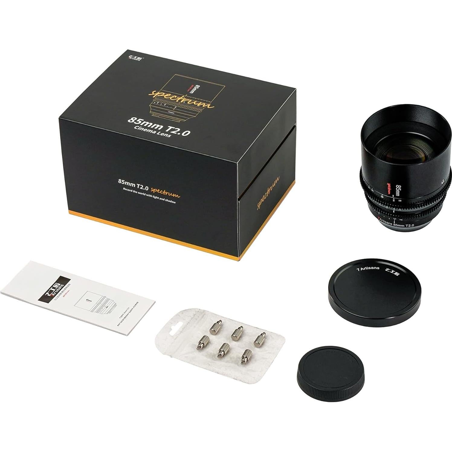 Lente Cine 85mm T2.0 7artisans L-Mount Enfoque Manual