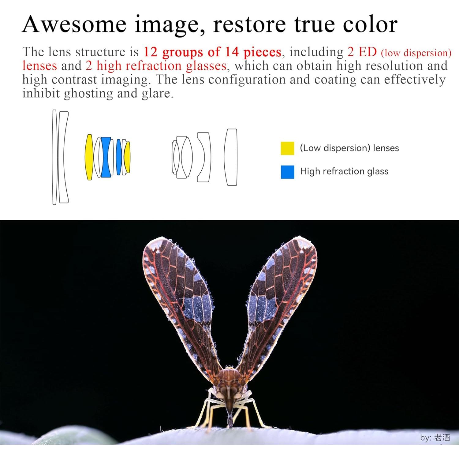 Lente Macro 60mm F2.8 2X 7artisans para Cámara Sony E