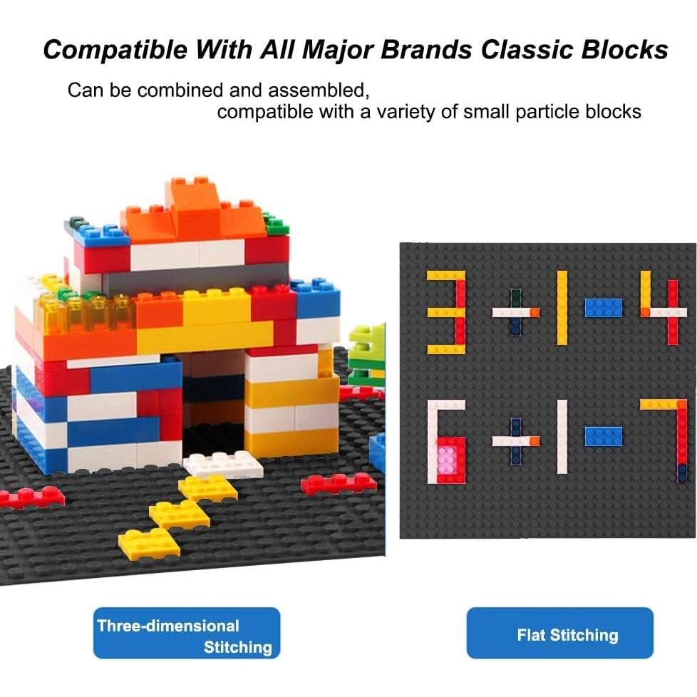 Placas Base Clásicas LVHERO 16 Piezas 25x25 cm Negro