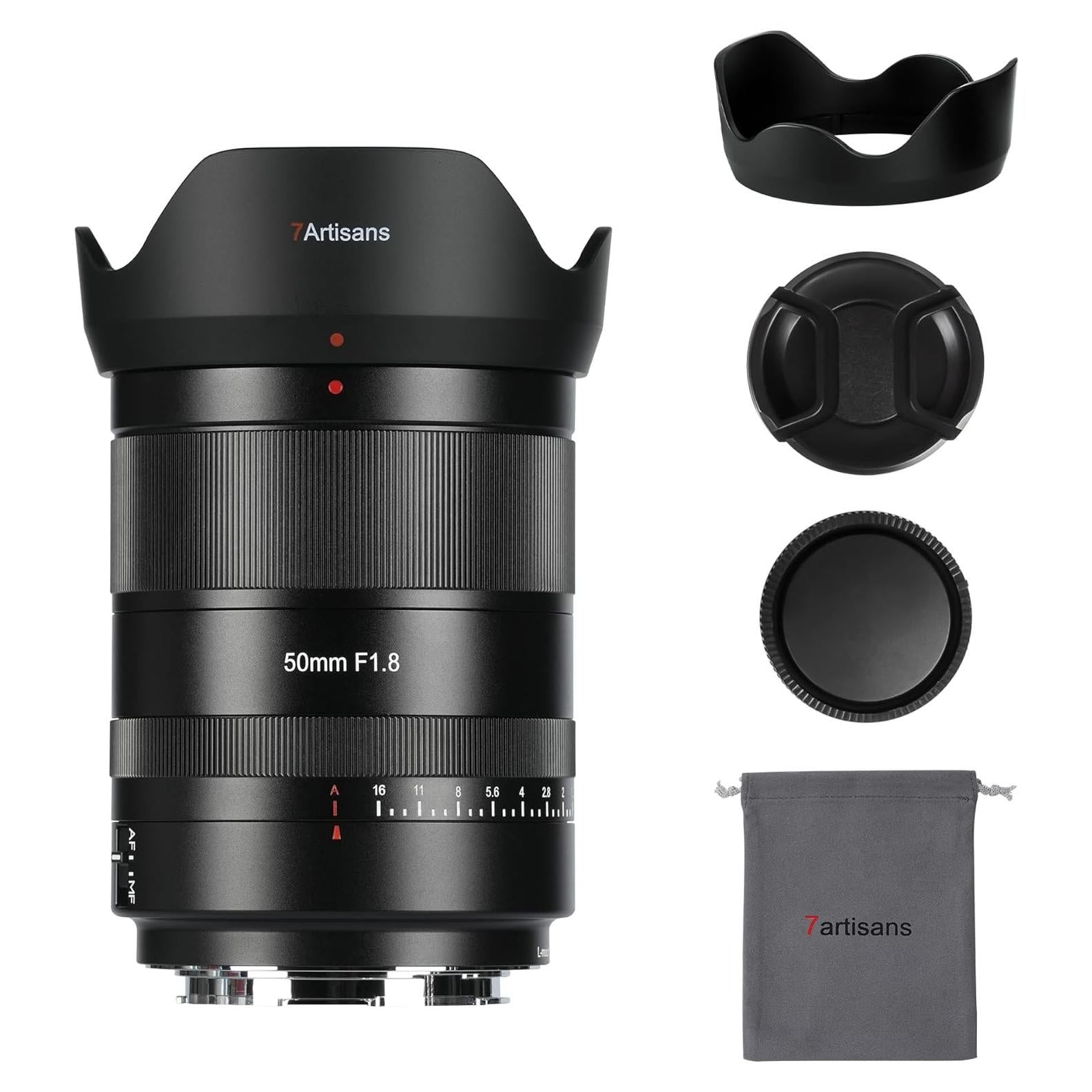 Lente 7artisans AutoFocus 50mm F1.8 para Leica/Panasonic/Sigma