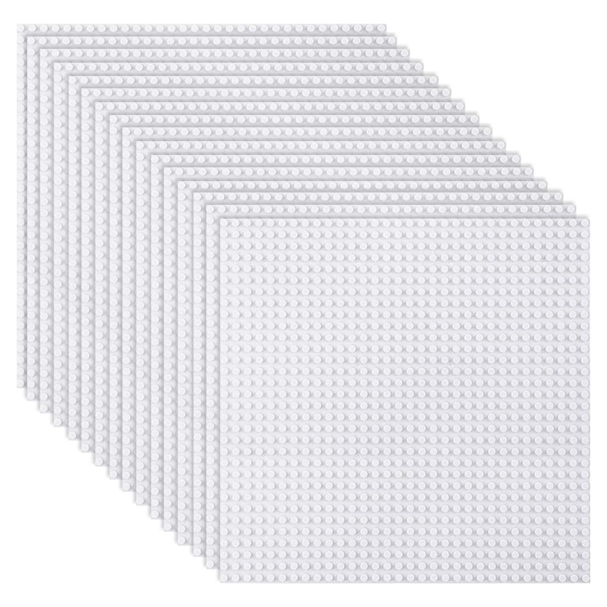 Placas Base Clásicas LVHERO 16 Piezas 25x25 cm Blancas