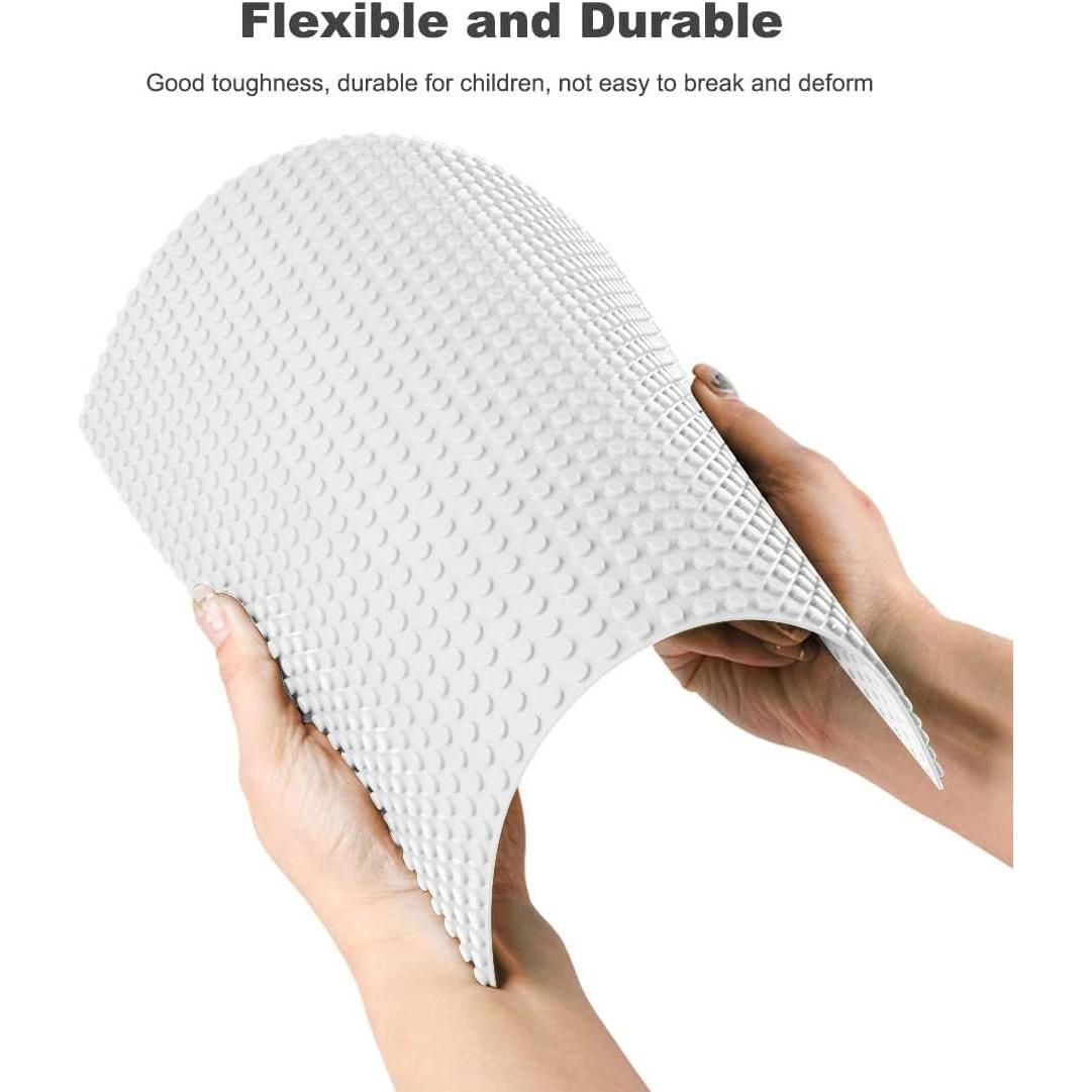 Placas Base Clásicas LVHERO 16 Piezas 25x25 cm Blancas