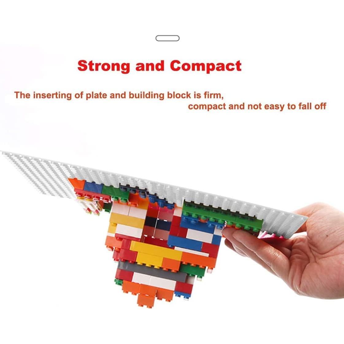 Placas Base Clásicas LVHERO 16 Piezas 25x25 cm Blancas