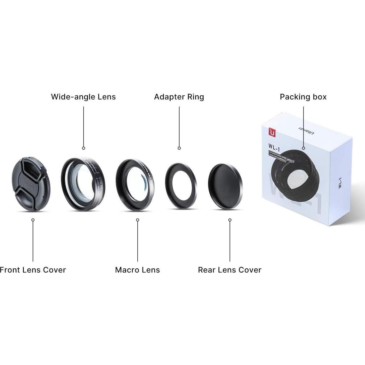 Lente Gran Angular y Macro ULANZI WL-1 para Sony ZV-1 52mm