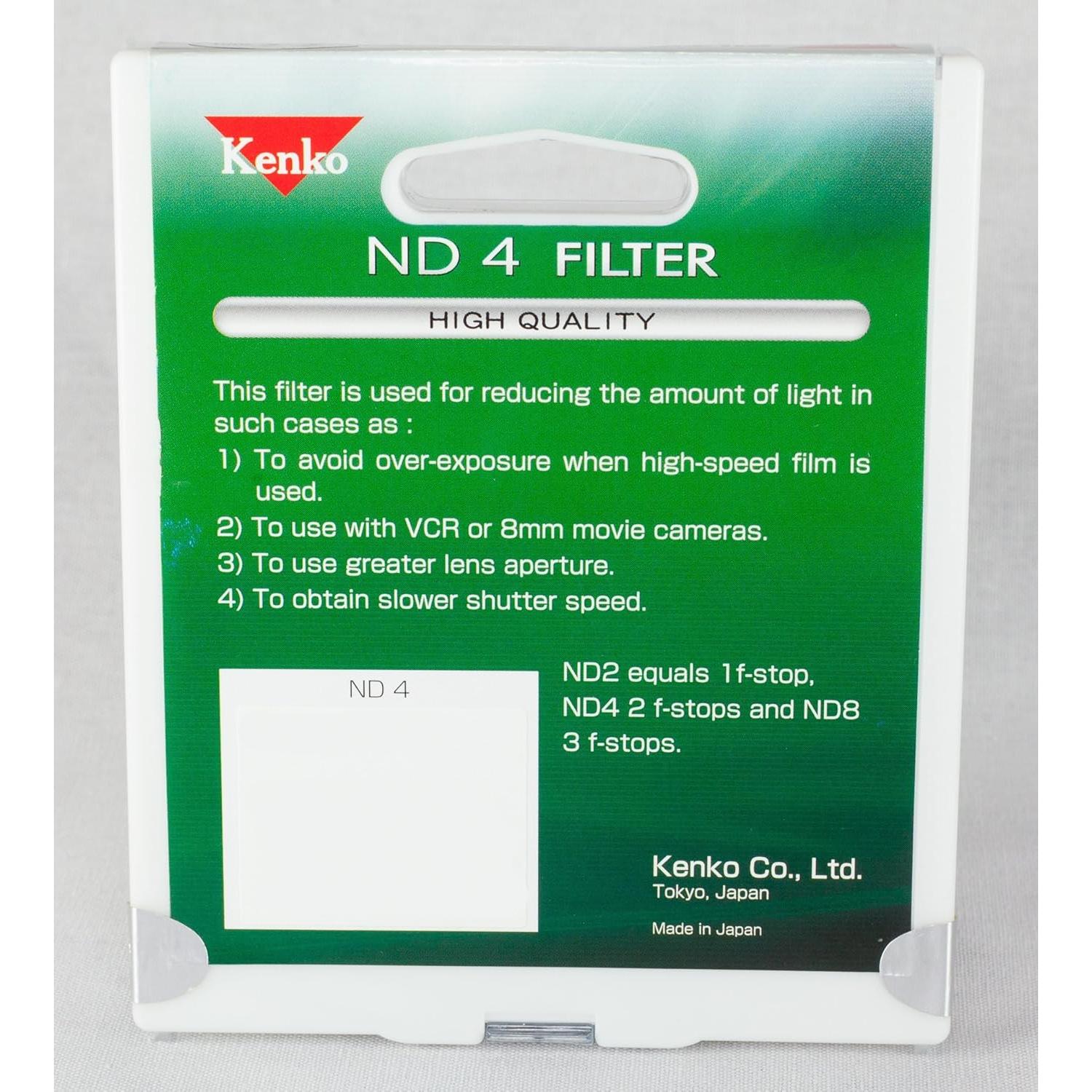 Filtro de Densidad Neutral 4X Kenko KB-67ND4 67mm