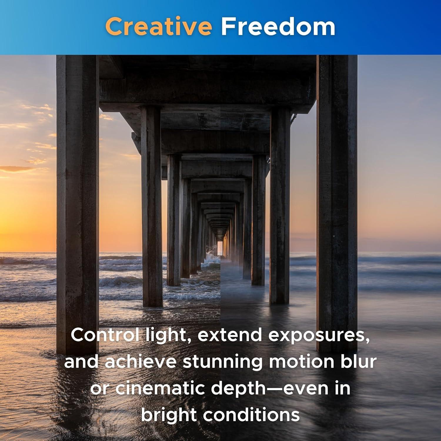 Filtro ND Hoya PRO ND-EX 82mm ND8 - Control de exposición preciso