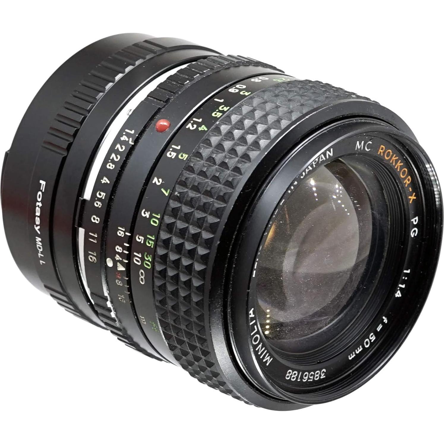 Adaptador de lente Fotasy Minolta MD a L para cámaras sin espejo