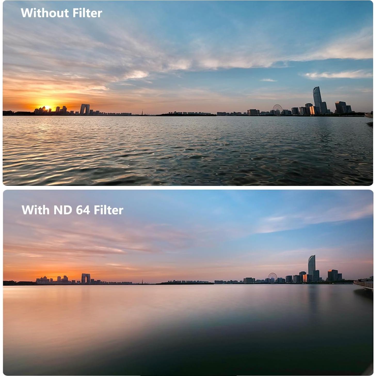 Filtro ND64 67mm LENSKINS Densidad Neutra 6 Pasos