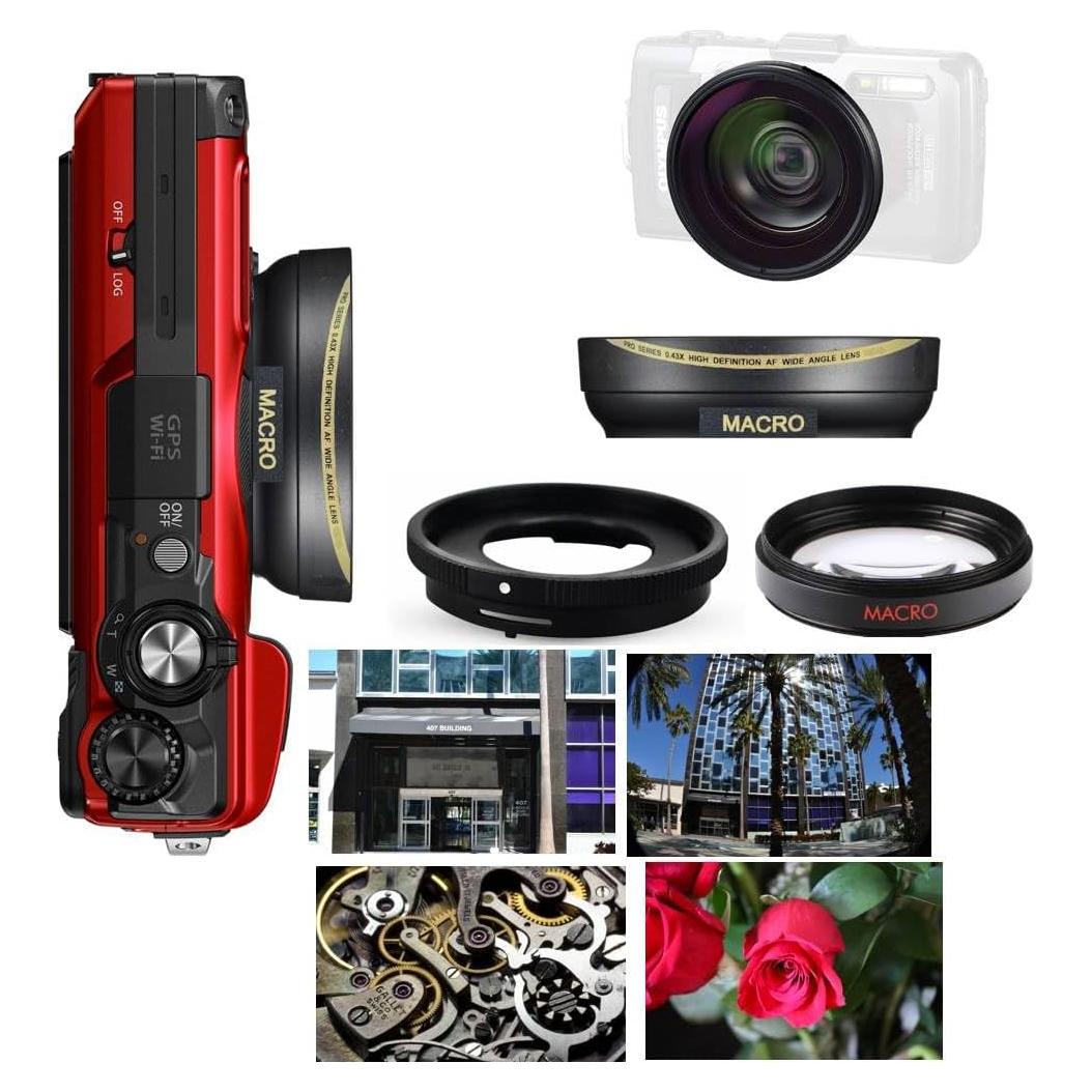 Lente Gran Angular 0.43X + Macro para Olympus Tough TG7