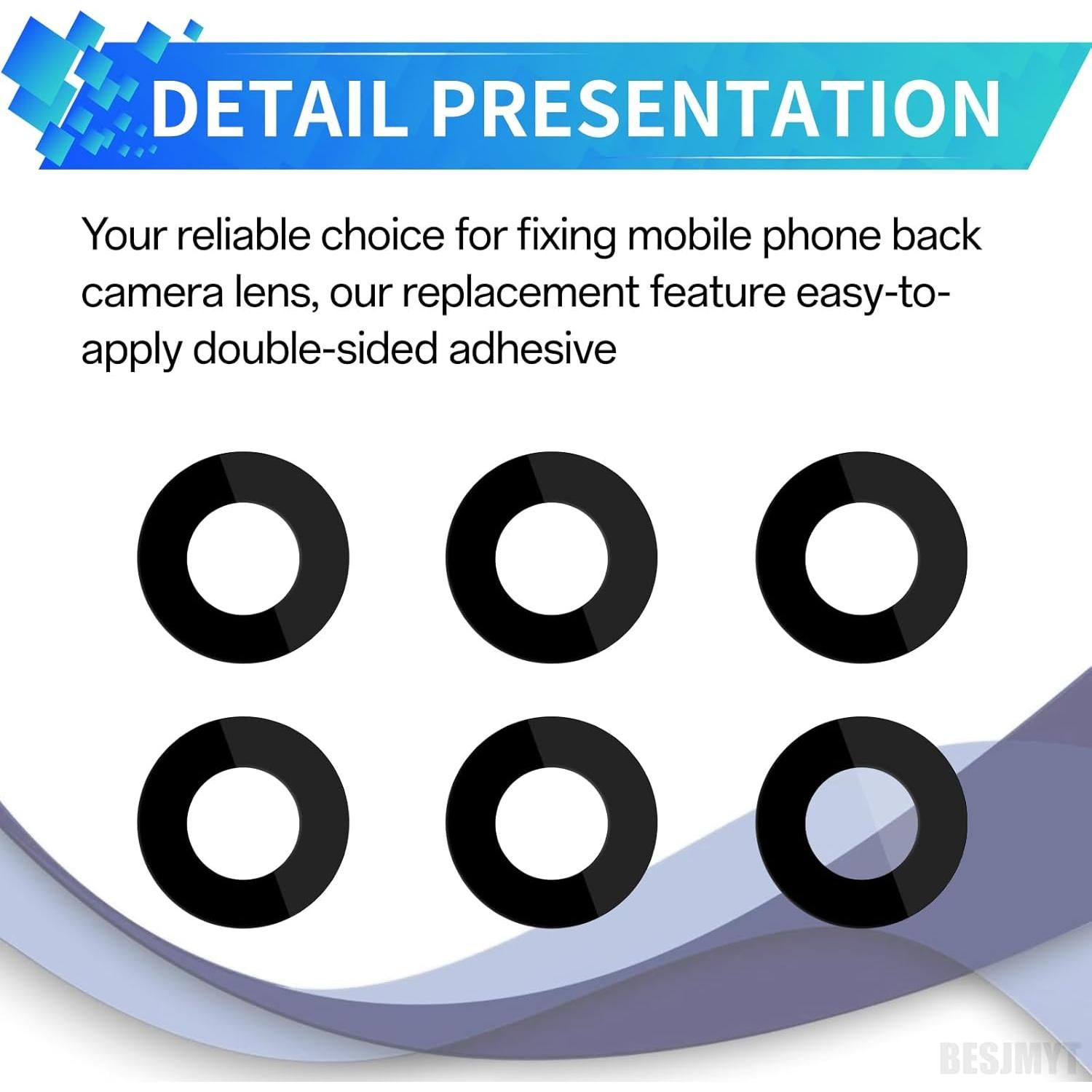 Reemplazo Lente de Cámara Trasera Samsung Galaxy A15 5G - Kit Completo