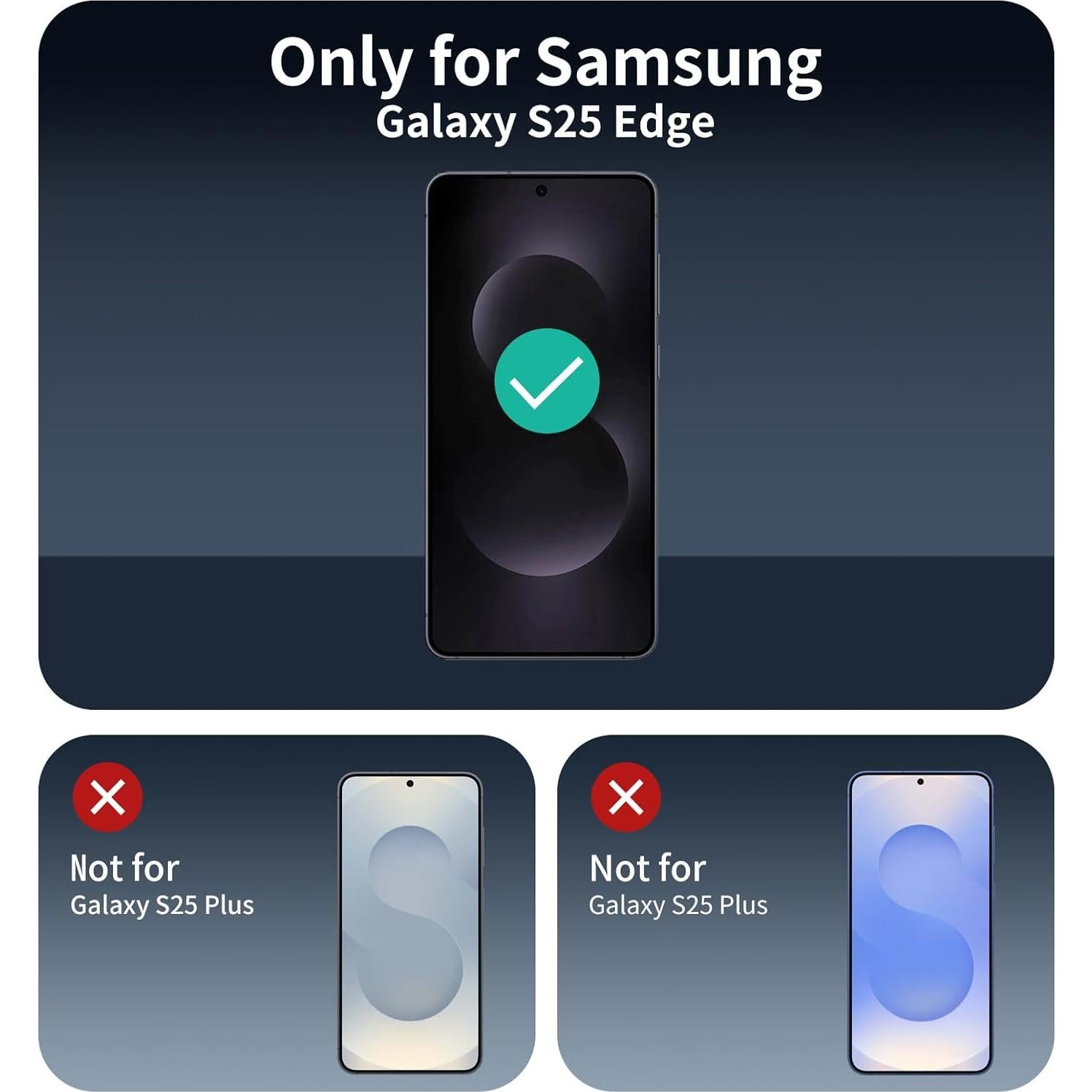 Protector de Pantalla y Lente para Samsung Galaxy S25 Edge - 3 Piezas