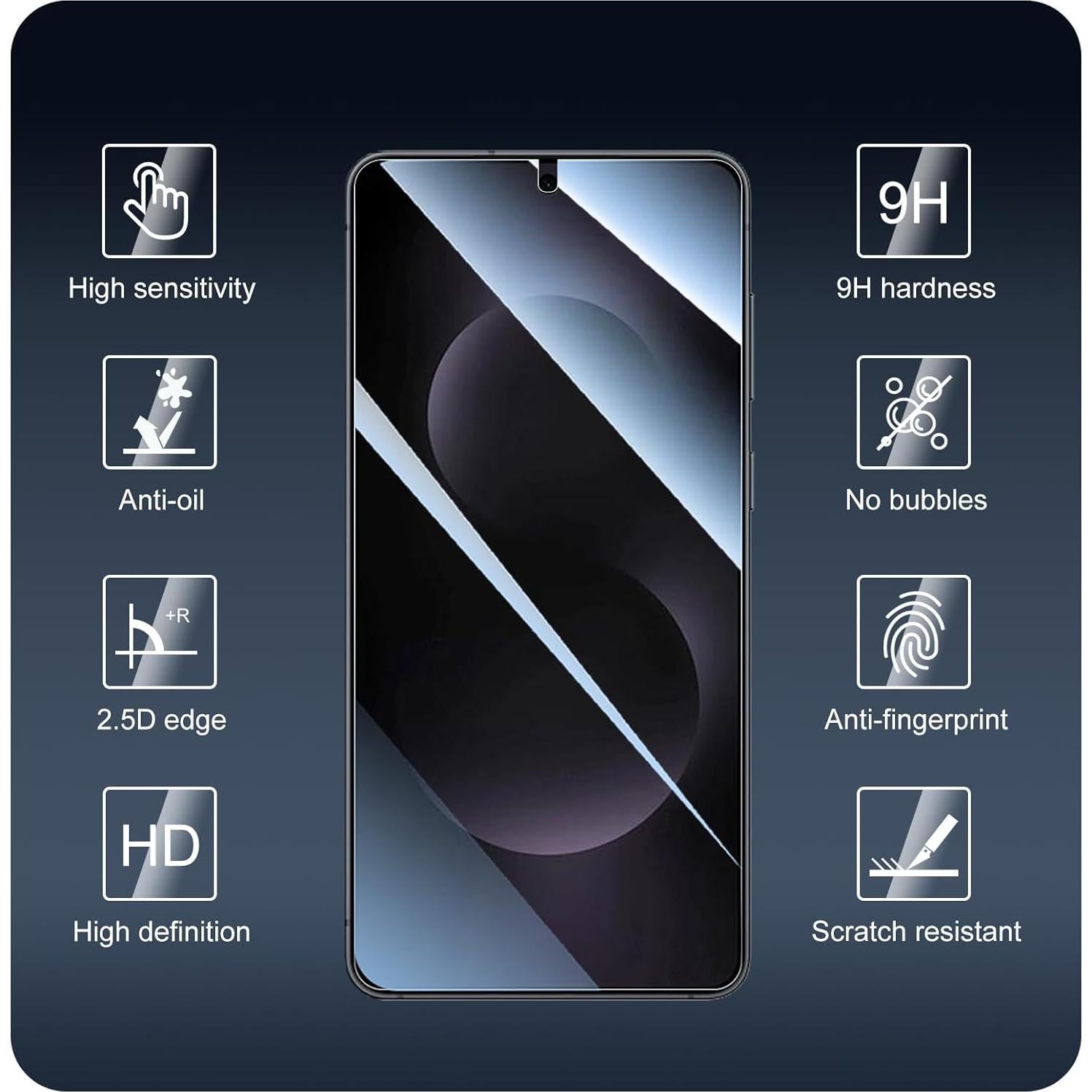 Protector de Pantalla y Lente para Samsung Galaxy S25 Edge - 3 Piezas