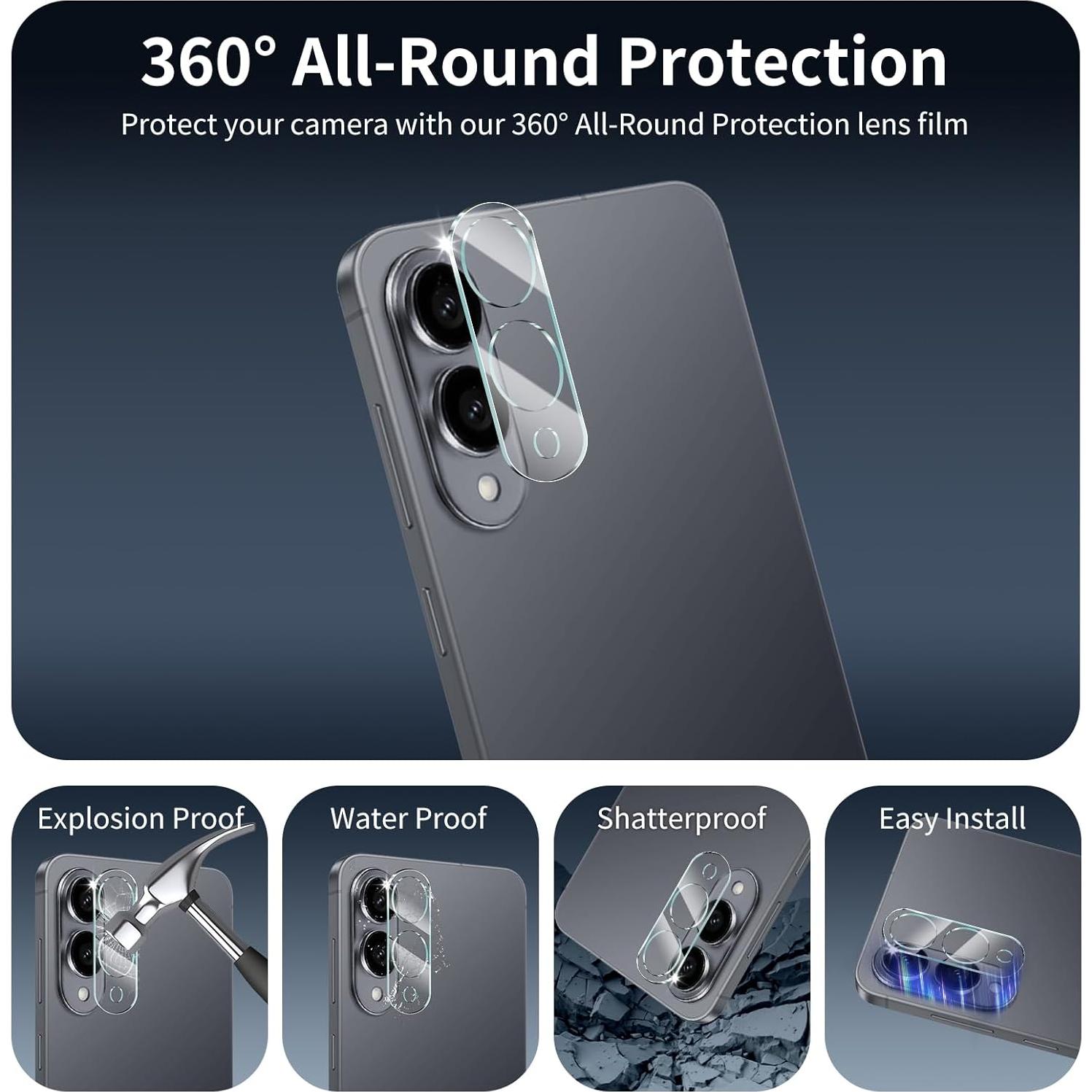Protector de Pantalla y Lente para Samsung Galaxy S25 Edge - 3 Piezas