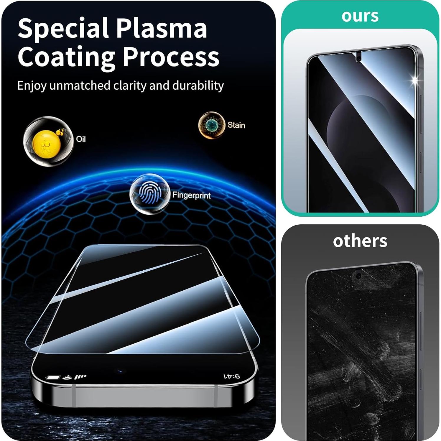 Protector de Pantalla y Lente para Samsung Galaxy S25 Edge - 3 Piezas